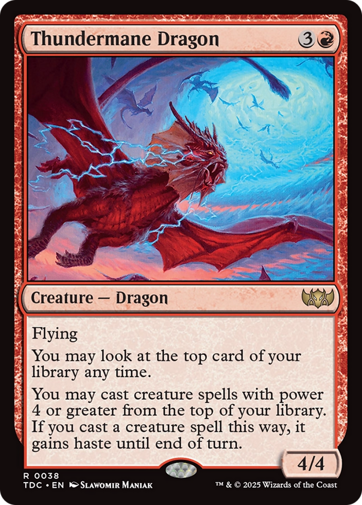Thundermane Dragon [Tarkir: Dragonstorm Commander] | Dragon's Lair Comics and Fantasy Houston TX
