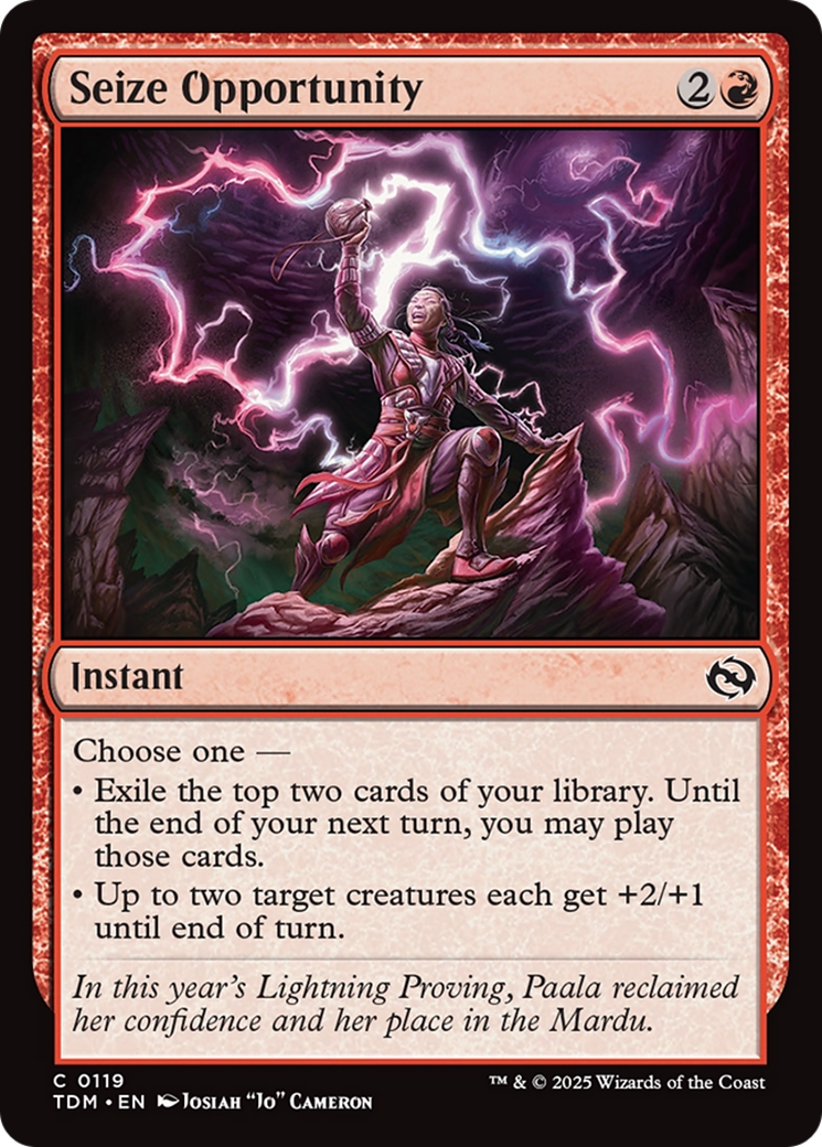 Seize Opportunity [Tarkir: Dragonstorm] | Dragon's Lair Comics and Fantasy Houston TX