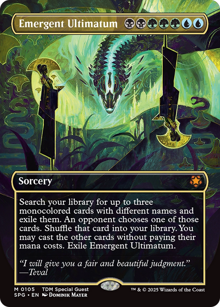 Emergent Ultimatum (Borderless) [Tarkir: Dragonstorm Special Guests] | Dragon's Lair Comics and Fantasy Houston TX