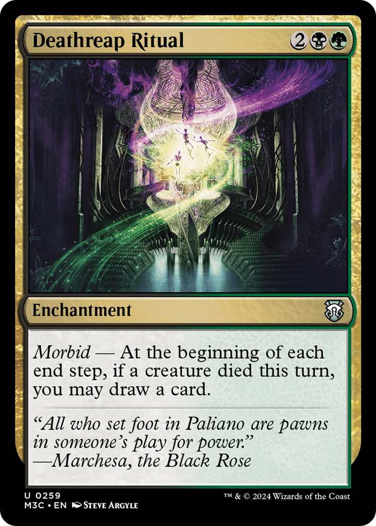 Deathreap Ritual (Ripple Foil) [Modern Horizons 3 Commander] | Dragon's Lair Comics and Fantasy Houston TX