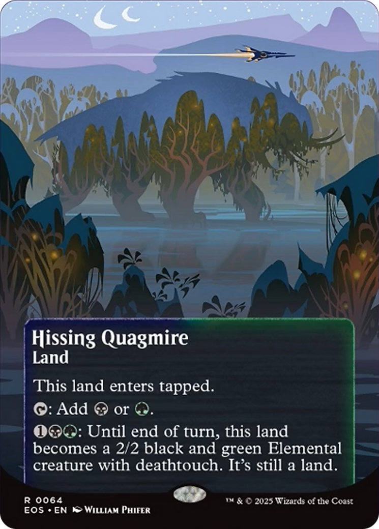 Hissing Quagmire (0064) (Borderless) [Edge of Eternities: Stellar Sights] | Dragon's Lair Comics and Fantasy Houston TX