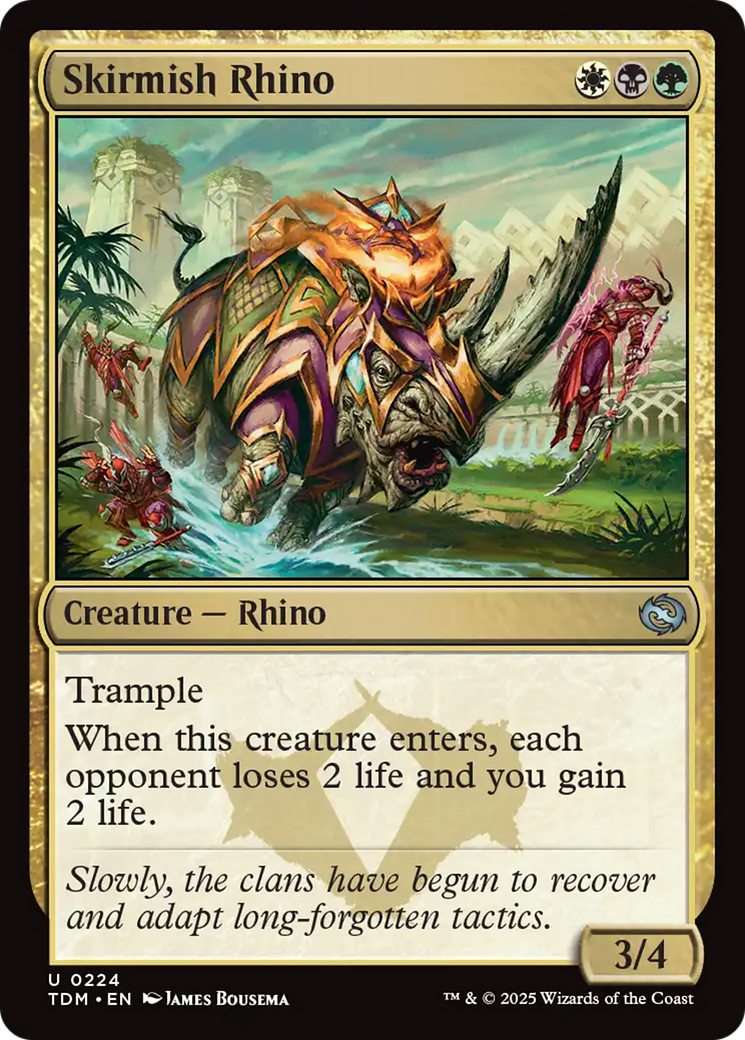 Skirmish Rhino (224) [Tarkir: Dragonstorm] | Dragon's Lair Comics and Fantasy Houston TX
