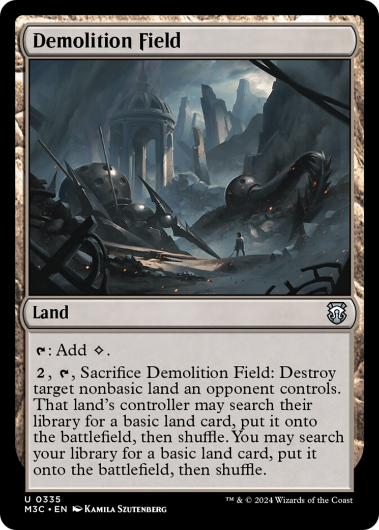 Demolition Field (Ripple Foil) [Modern Horizons 3 Commander] | Dragon's Lair Comics and Fantasy Houston TX