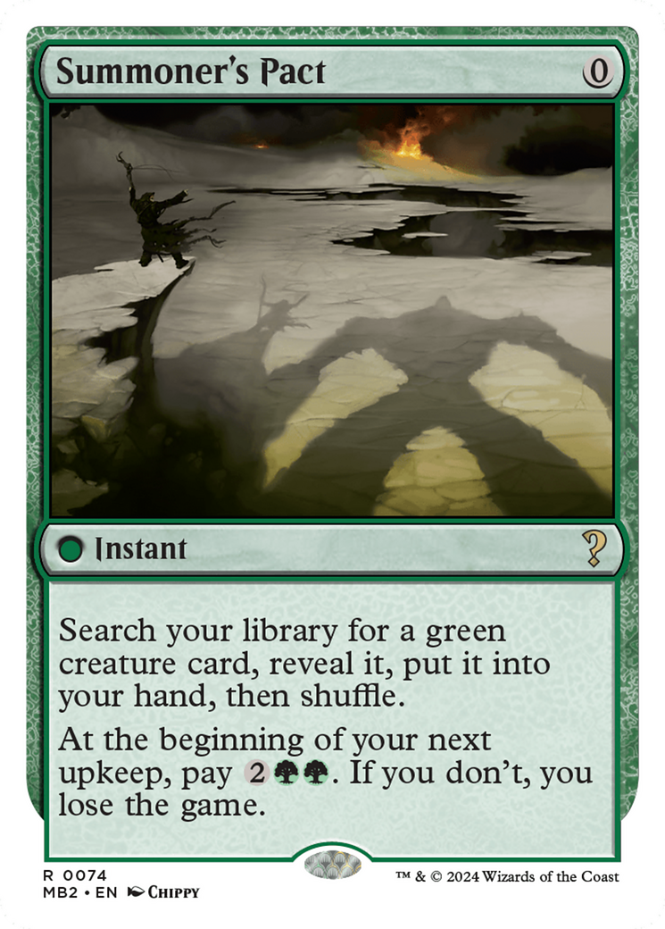 Summoner's Pact (White Border) [Mystery Booster 2] | Dragon's Lair Comics and Fantasy Houston TX