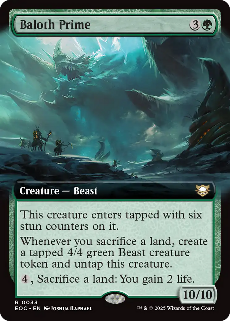 Baloth Prime (Extended Art) [Edge of Eternities Commander] | Dragon's Lair Comics and Fantasy Houston TX