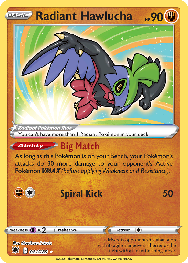 Radiant Hawlucha (081/189) [Prize Pack Series One] | Odin's Place