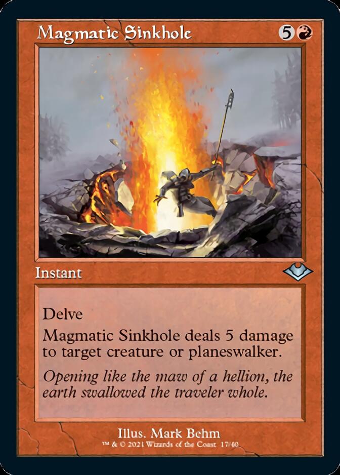 Magmatic Sinkhole (Retro) [Modern Horizons] | Dragon's Lair Comics and Fantasy Houston TX