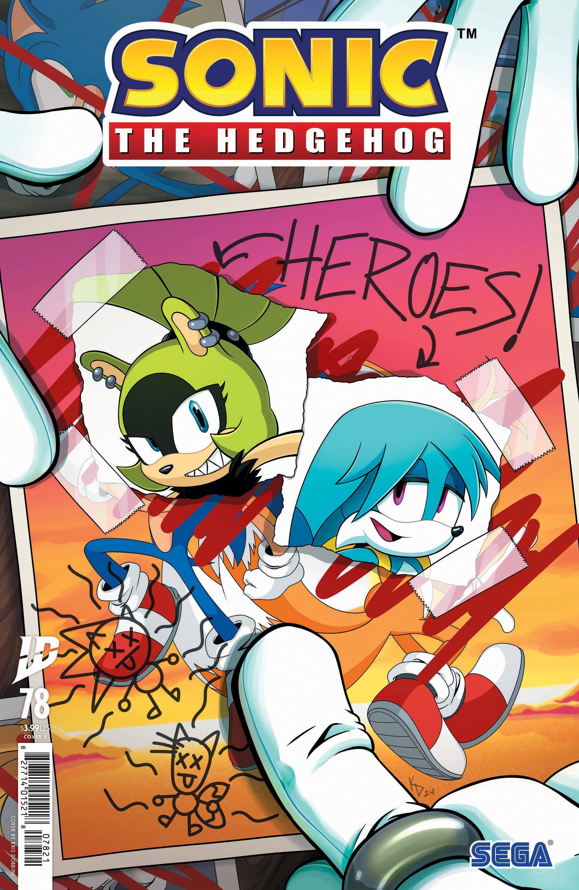 Sonic The Hedgehog #78 Variant B (Dobbins) | Dragon's Lair Comics and Fantasy Houston TX