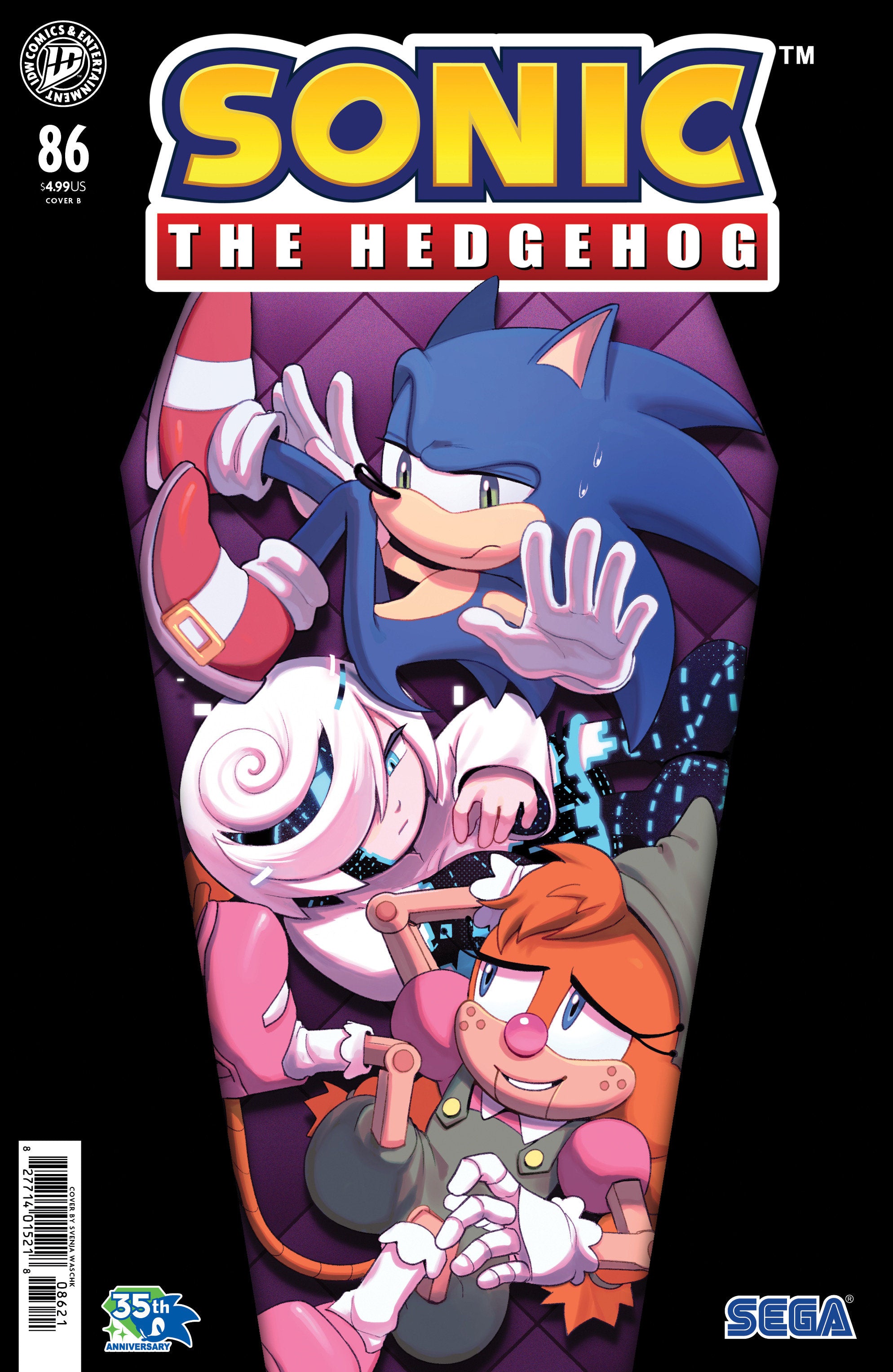 Sonic The Hedgehog #86 Variant B (Waschk) | Odin's Place