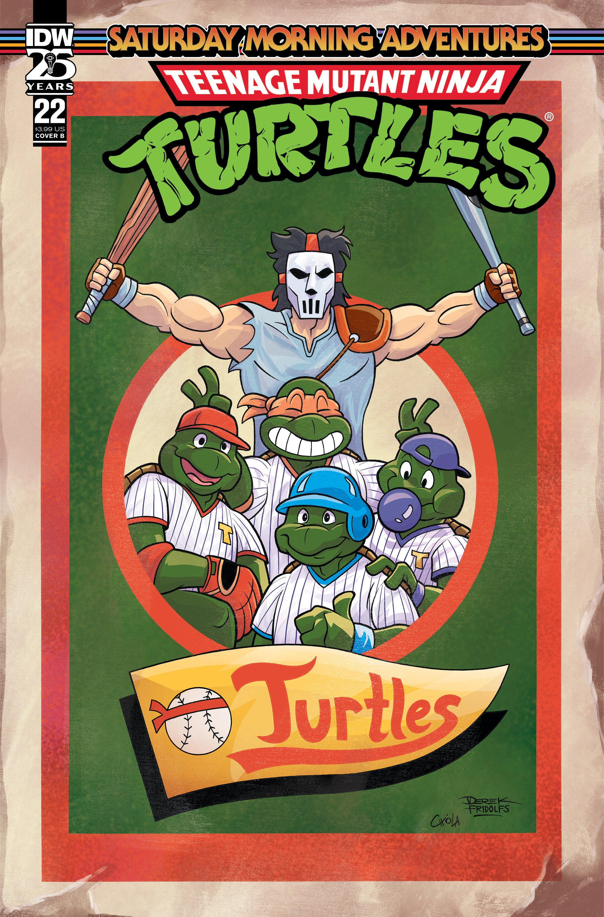 Teenage Mutant Ninja Turtles Saturday Morning Adventure #22 Cover B Fridolfs | Dragon's Lair Comics and Fantasy Houston TX