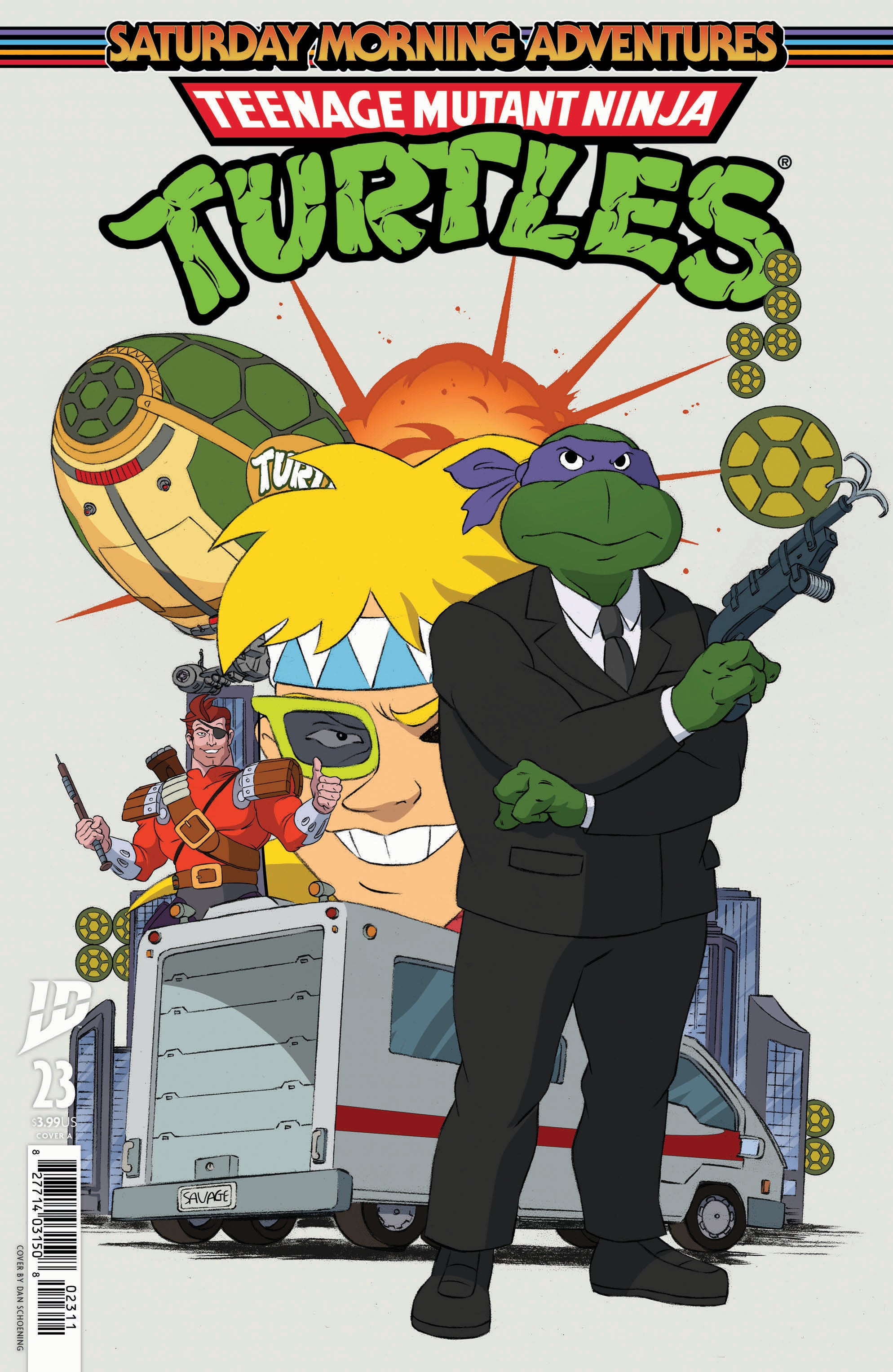 Teenage Mutant Ninja Turtles: Saturday Morning Adventures #23 Cover A (Schoening) | Dragon's Lair Comics and Fantasy Houston TX
