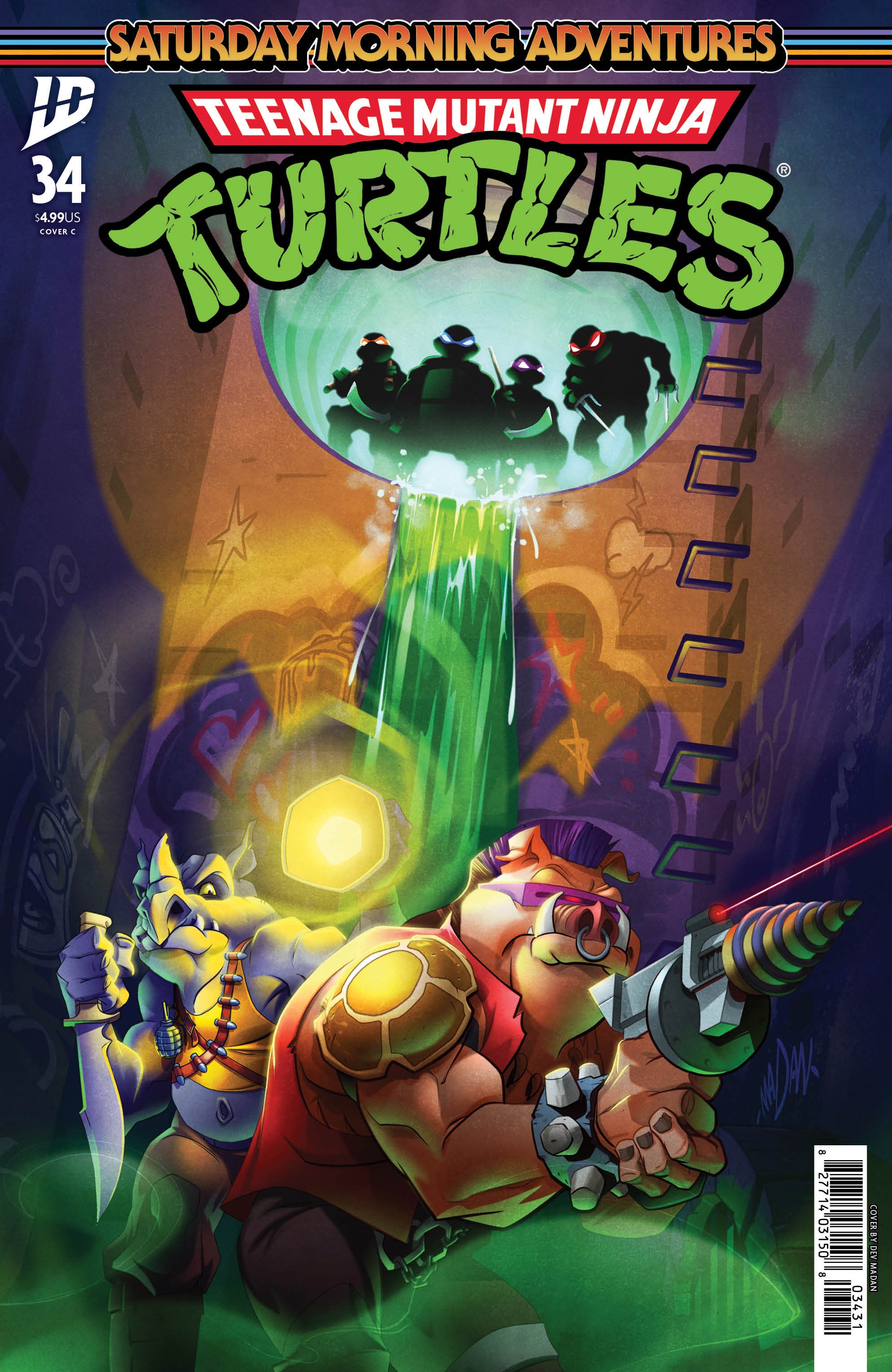 Teenage Mutant Ninja Turtles: Saturday Morning Adventures #34 Variant C (Madan) | Odin's Place