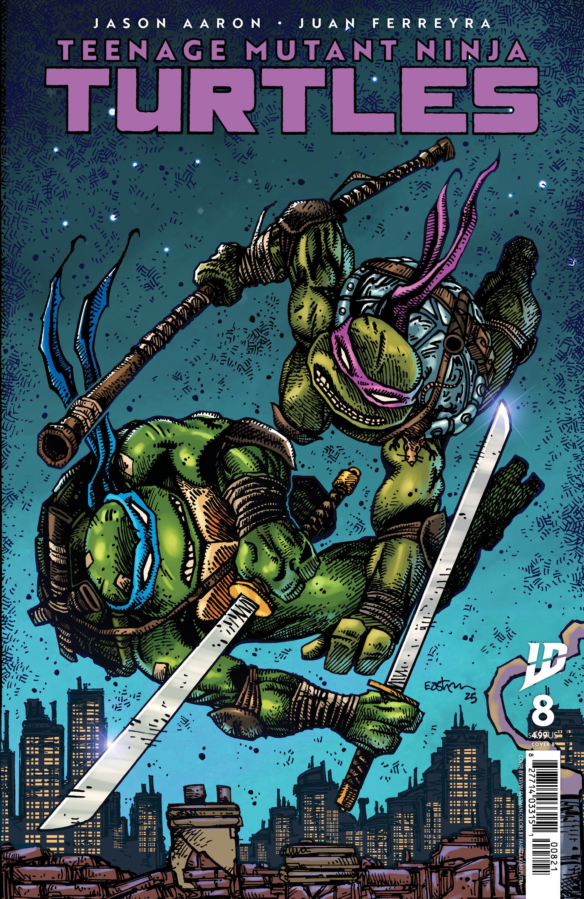 Teenage Mutant Ninja Turtles #8 Variant B (Eastman) | Dragon's Lair Comics and Fantasy Houston TX