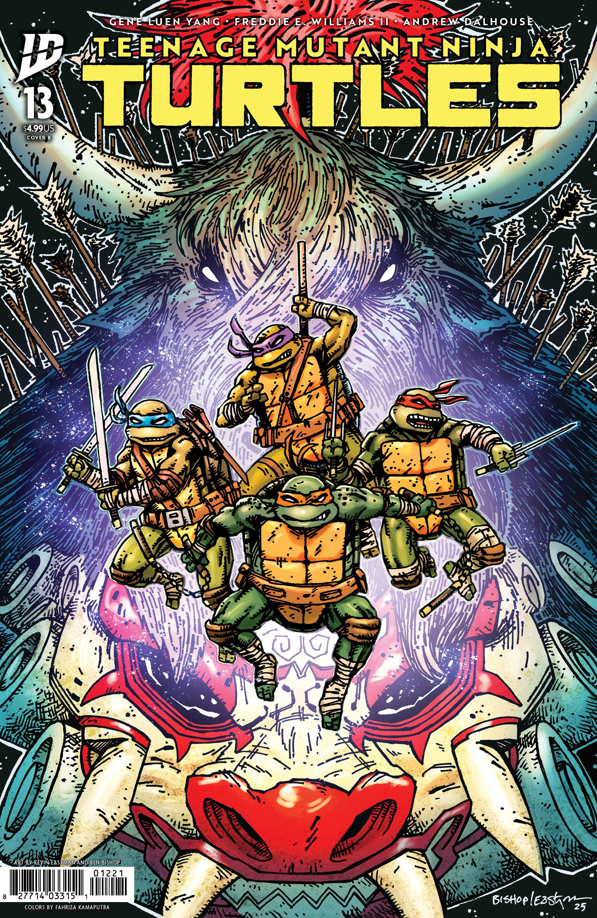 Teenage Mutant Ninja Turtles #13 Variant B (Eastman & Bishop) | Dragon's Lair Comics and Fantasy Houston TX