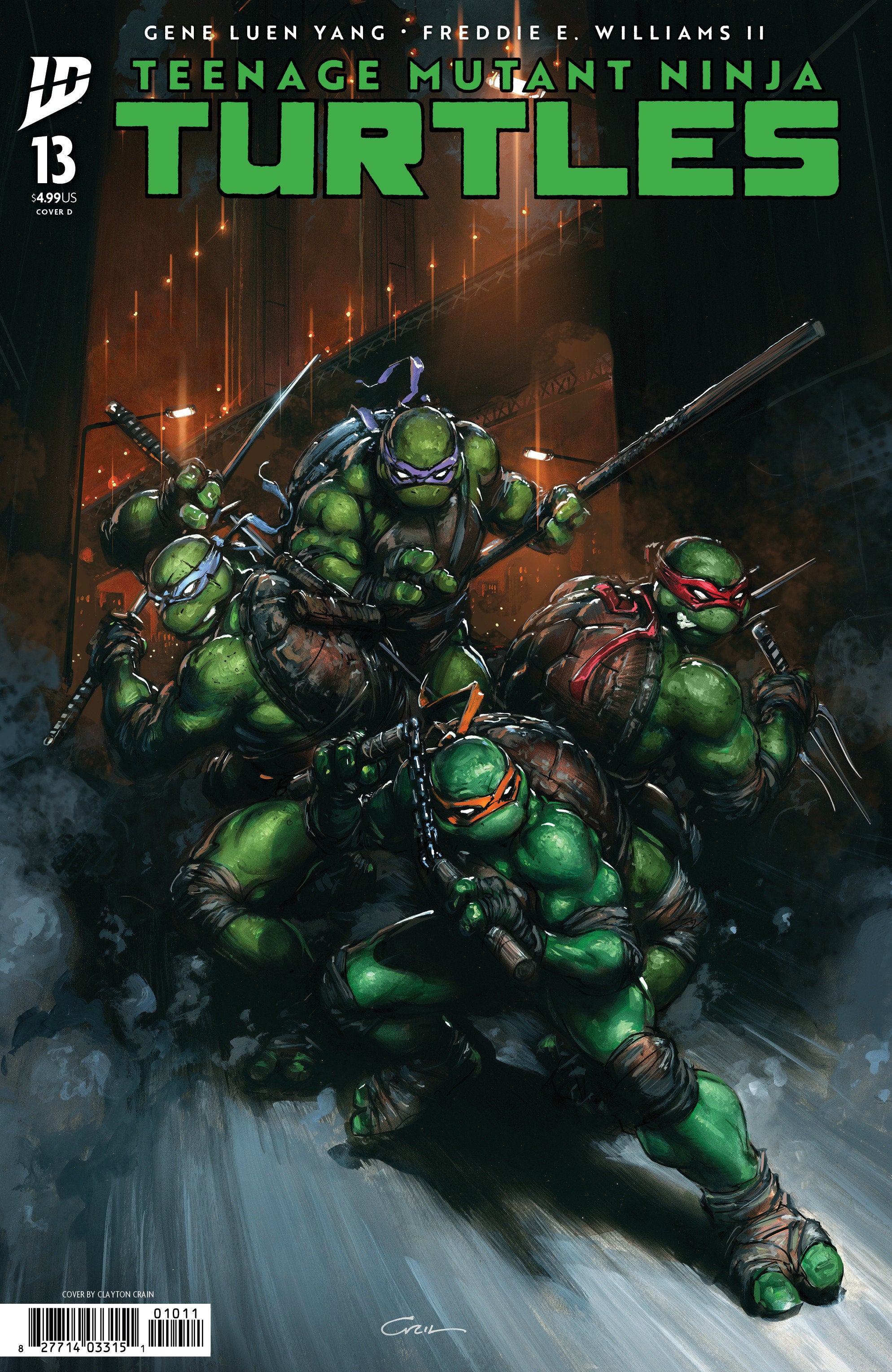 Teenage Mutant Ninja Turtles #13 Variant D (Crain) | Dragon's Lair Comics and Fantasy Houston TX