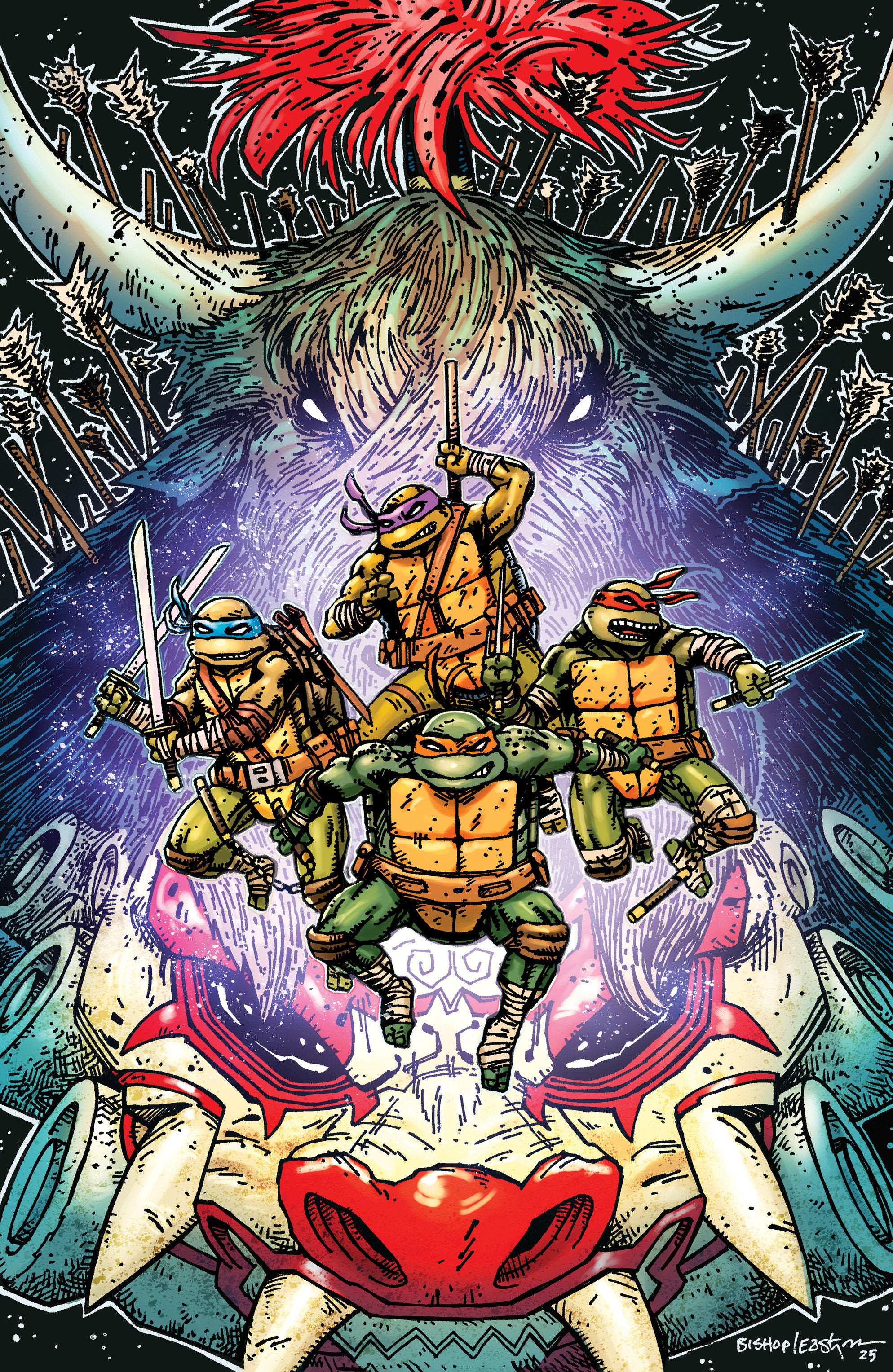 Teenage Mutant Ninja Turtles #13 Variant Ri (25) (Eastman & Bishop Full Art) | Dragon's Lair Comics and Fantasy Houston TX