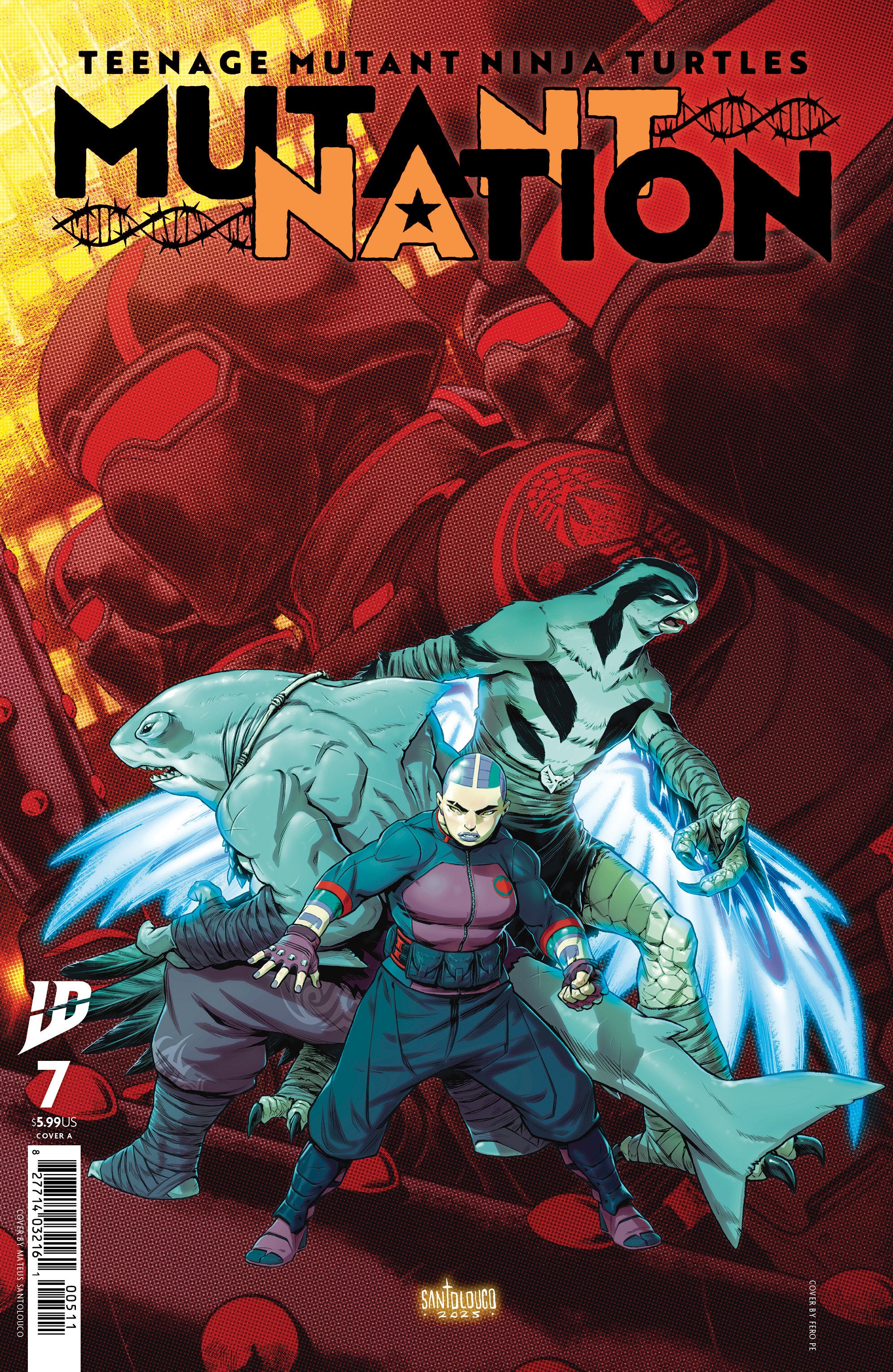 Teenage Mutant Ninja Turtles: Mutant Nation #7 Cover A (Santolouco) | Dragon's Lair Comics and Fantasy Houston TX