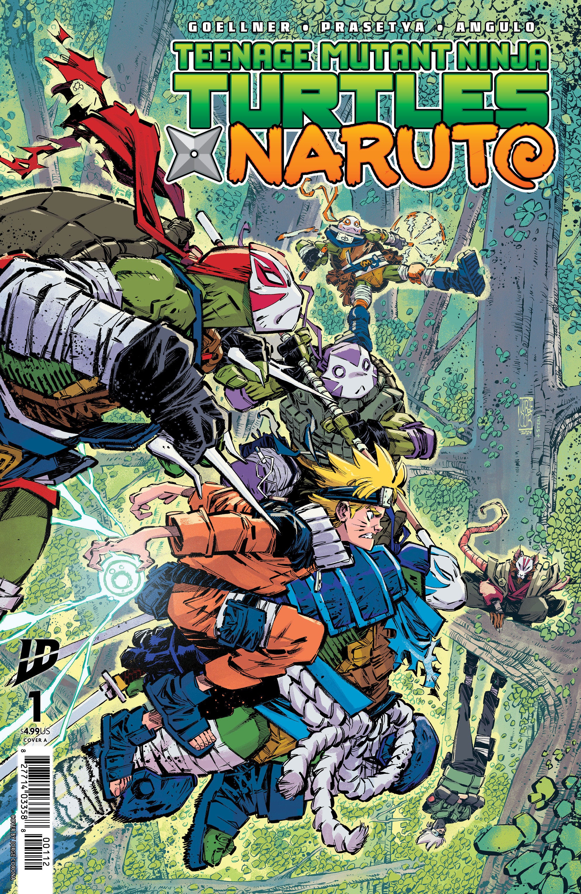 Teenage Mutant Ninja Turtles X Naruto #1 Cover A (Corona) 2nd Print | Dragon's Lair Comics and Fantasy Houston TX