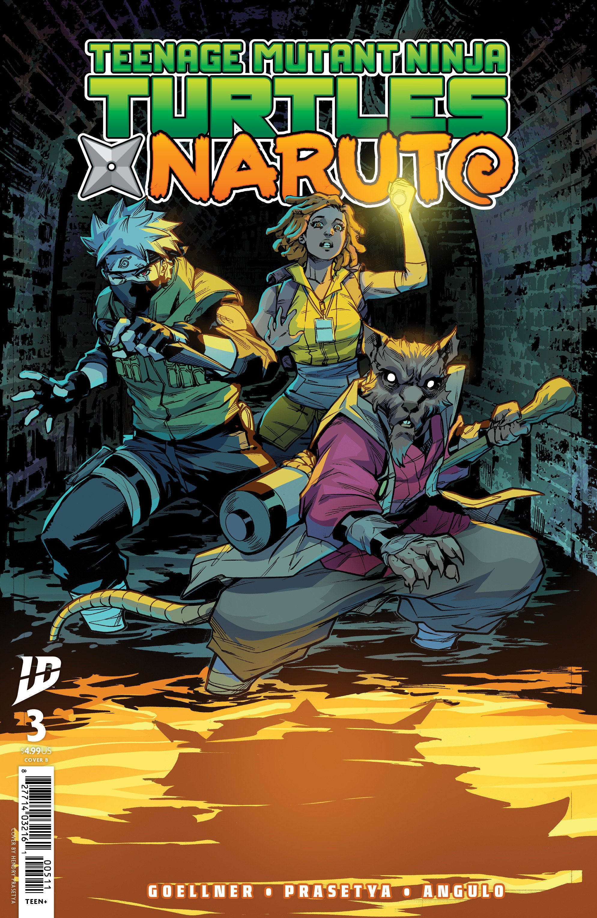 Teenage Mutant Ninja Turtles X Naruto #3 Variant B (Prasetya) | Dragon's Lair Comics and Fantasy Houston TX