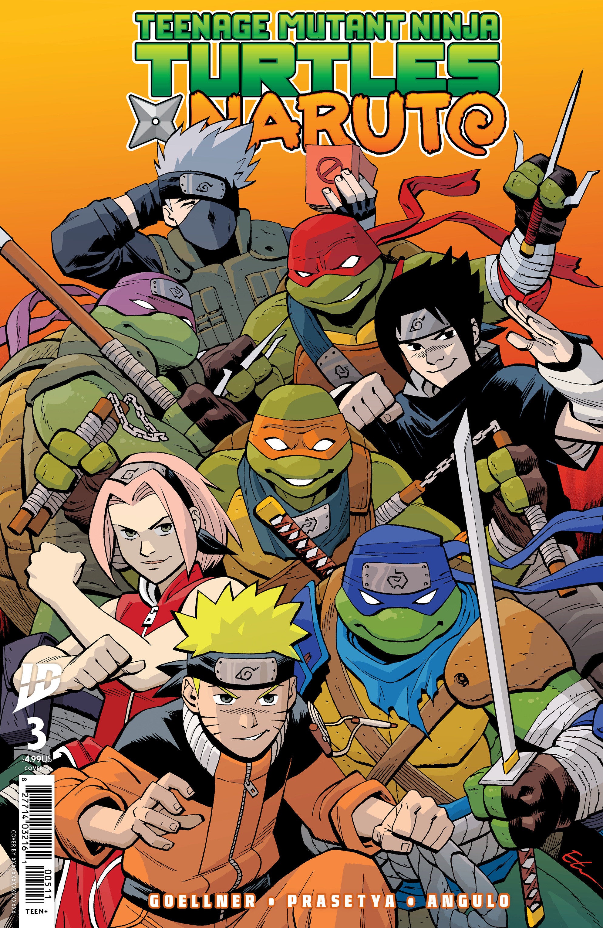 Teenage Mutant Ninja Turtles X Naruto #3 Variant D (Young) | Dragon's Lair Comics and Fantasy Houston TX