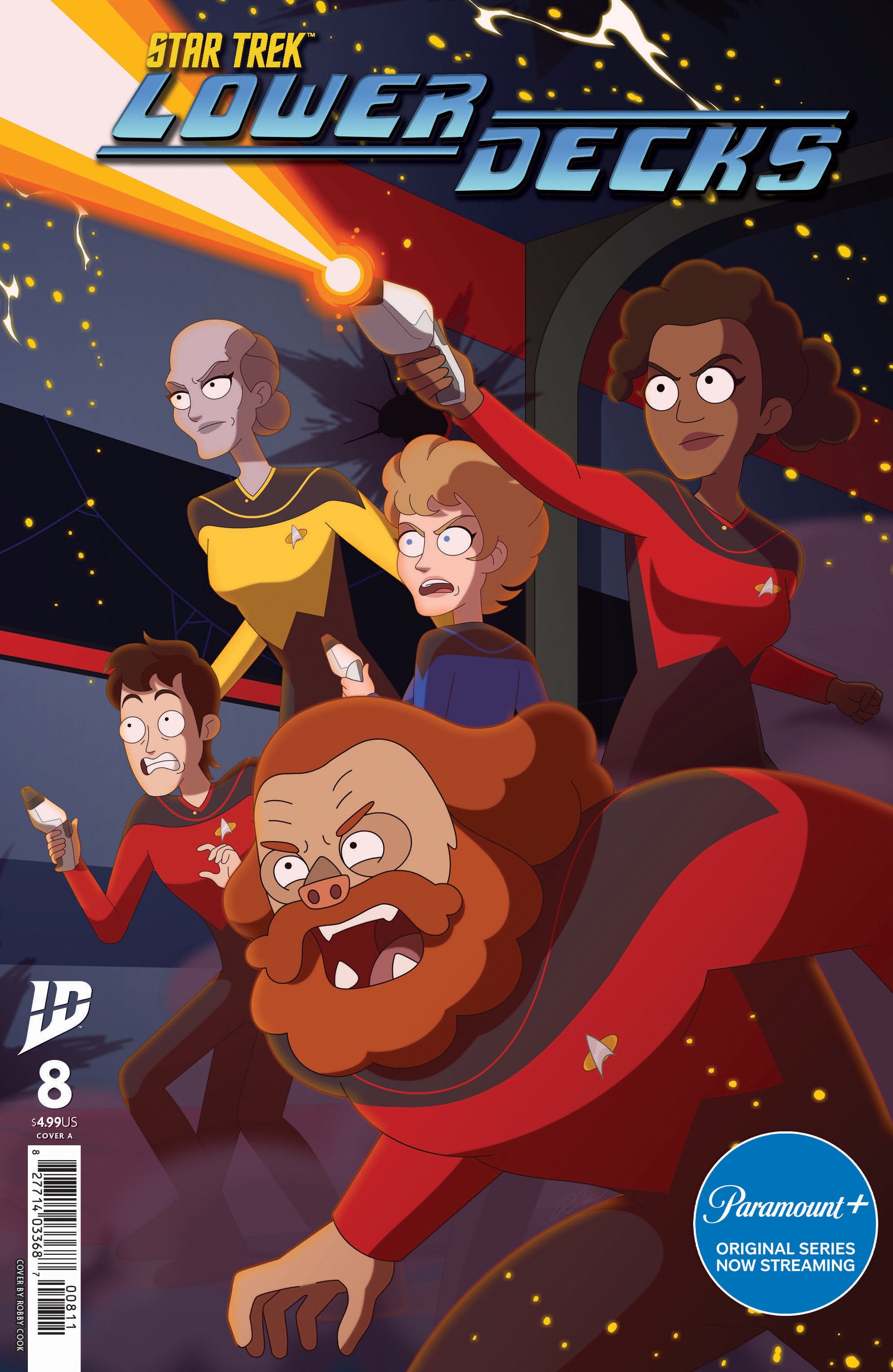 Star Trek: Lower Decks #8 Cover A (Cook) | Dragon's Lair Comics and Fantasy Houston TX