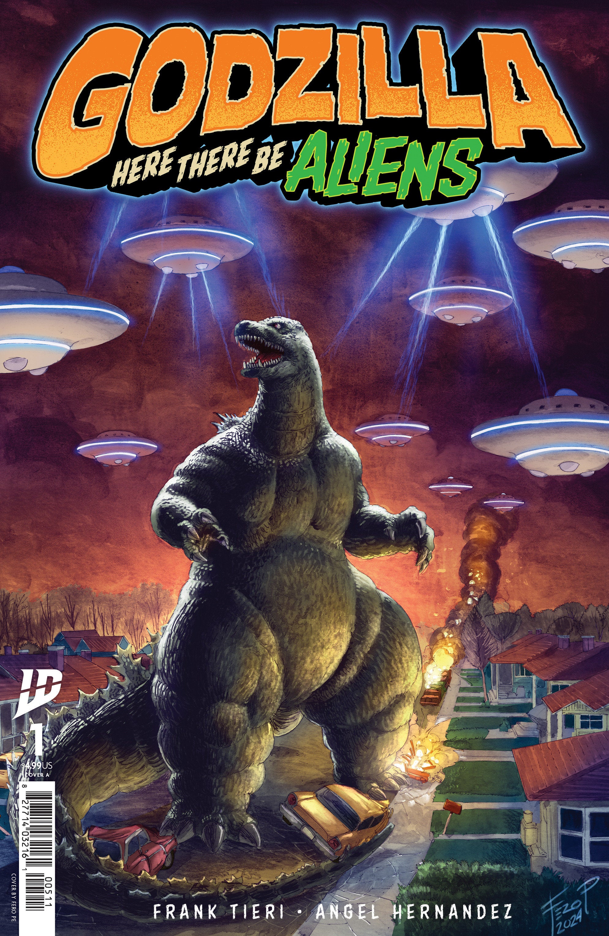 Godzilla: Here There Be Aliens #1 Cover A (Pe) | Dragon's Lair Comics and Fantasy Houston TX