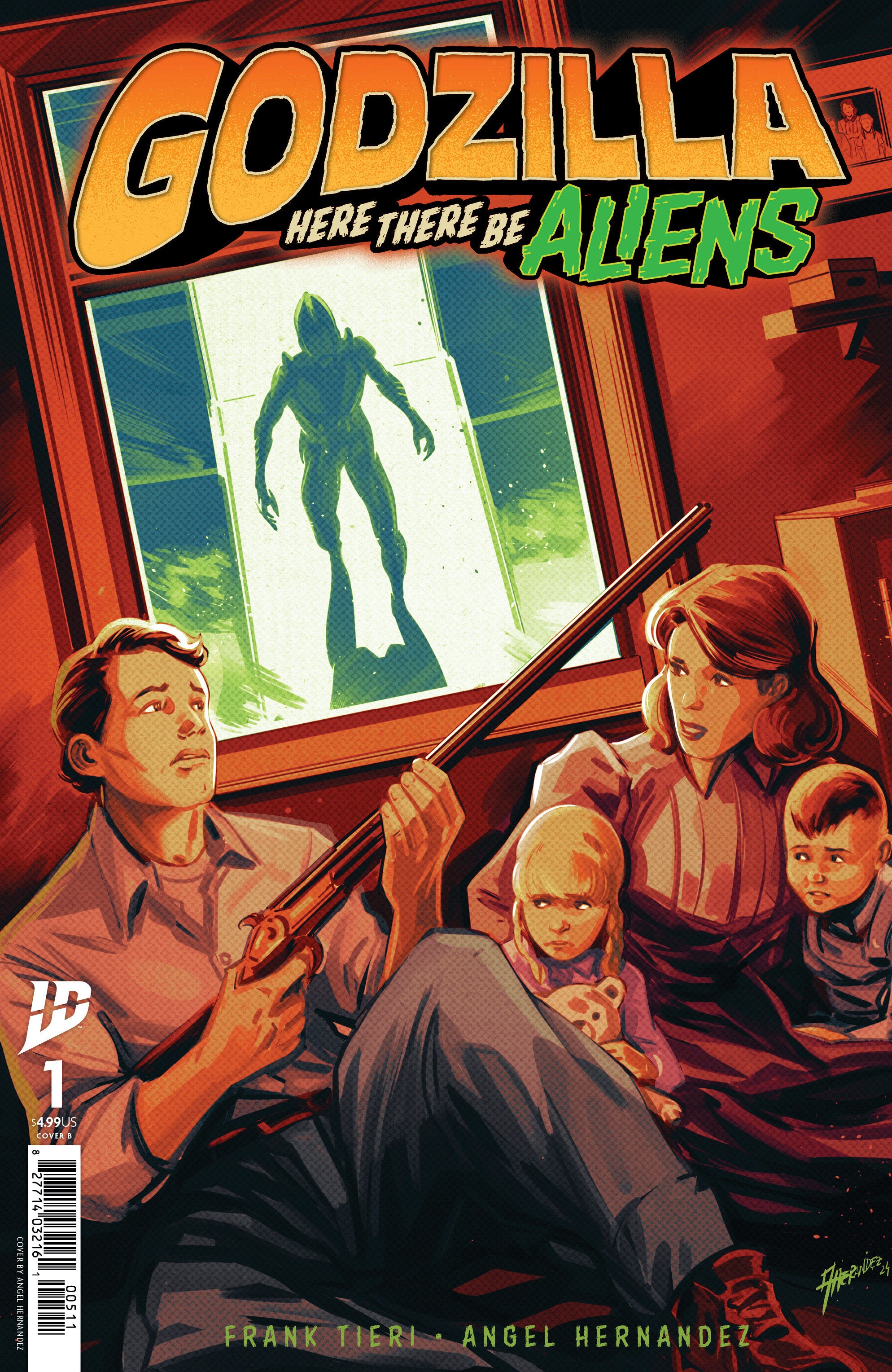 Godzilla: Here There Be Aliens #1 Variant B (Hernandez) | Dragon's Lair Comics and Fantasy Houston TX