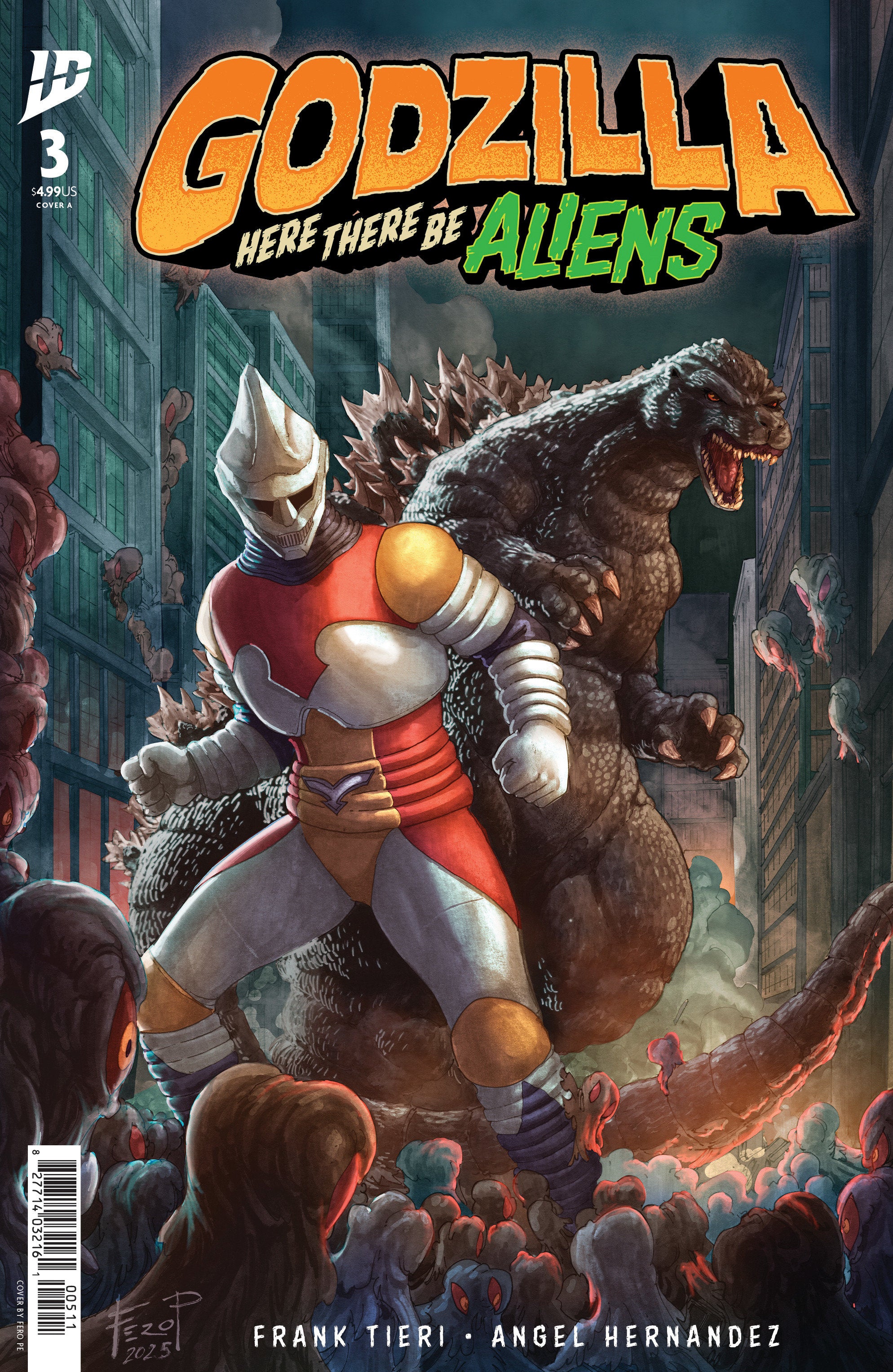Godzilla: Here There Be Aliens #3 Cover A (Pe) | Dragon's Lair Comics and Fantasy Houston TX