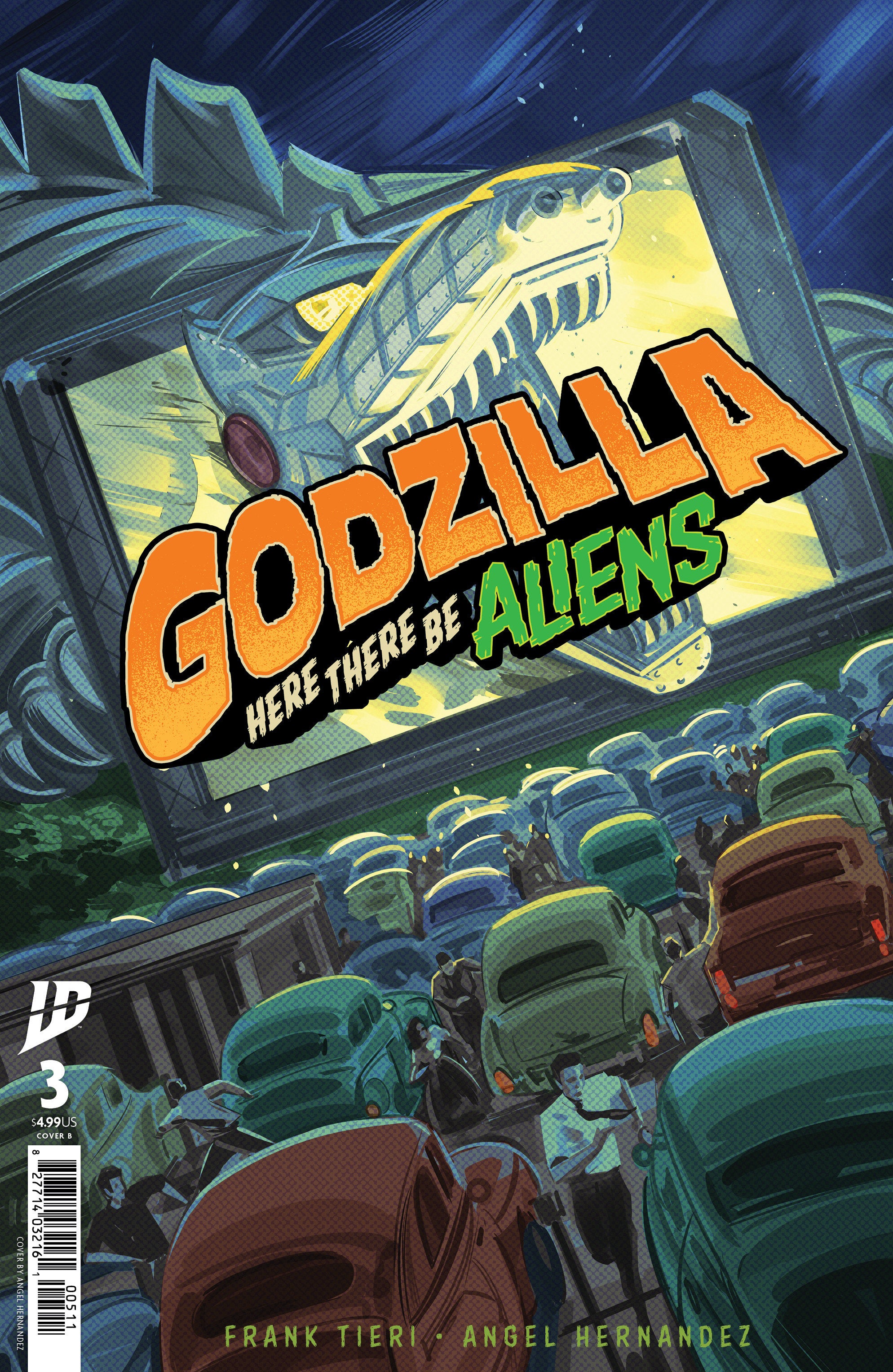 Godzilla: Here There Be Aliens #3 Variant B (Hernandez) | Dragon's Lair Comics and Fantasy Houston TX