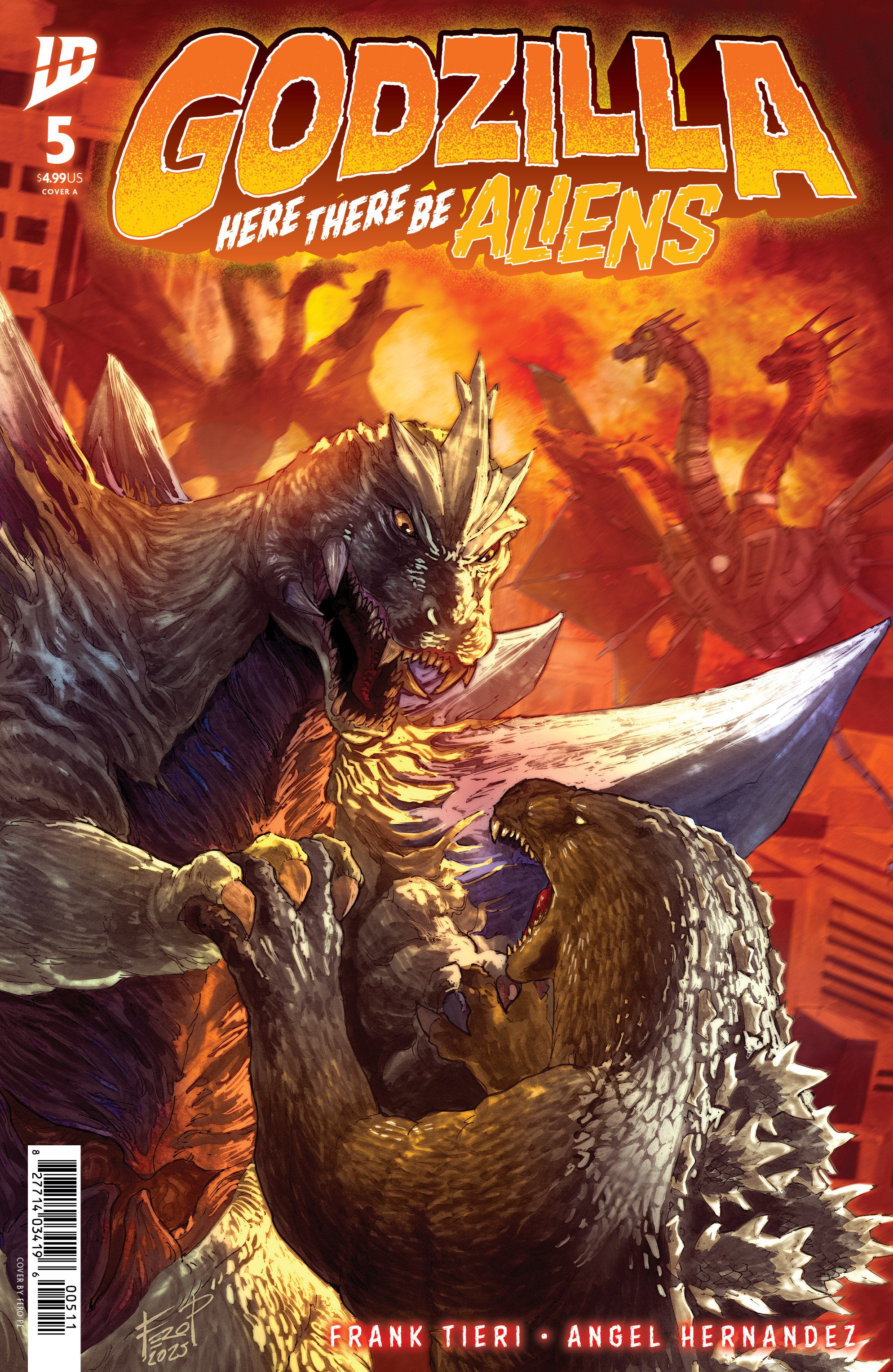 Godzilla: Here There Be Aliens #5 Cover A (Pe) | Dragon's Lair Comics and Fantasy Houston TX