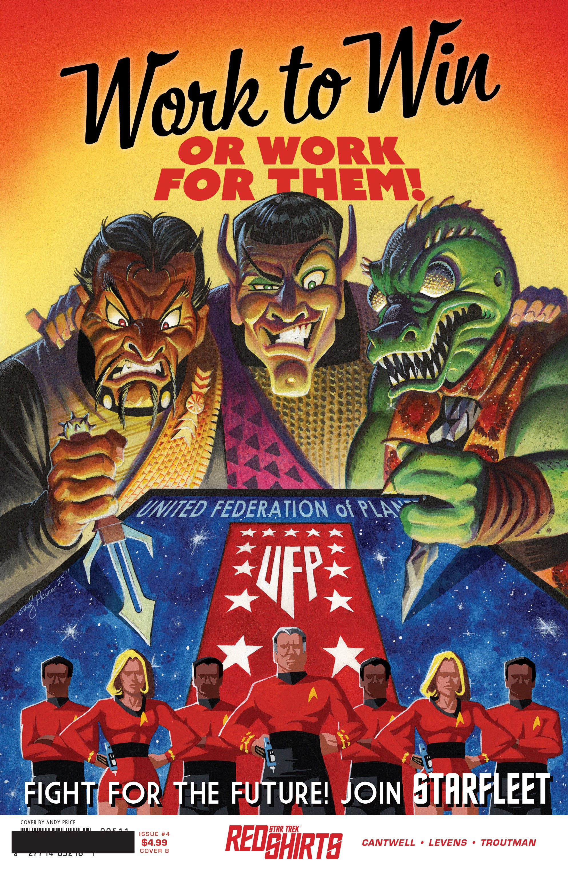 Star Trek: Red Shirts #4 Variant B (Price Federation Recruitment) | Dragon's Lair Comics and Fantasy Houston TX