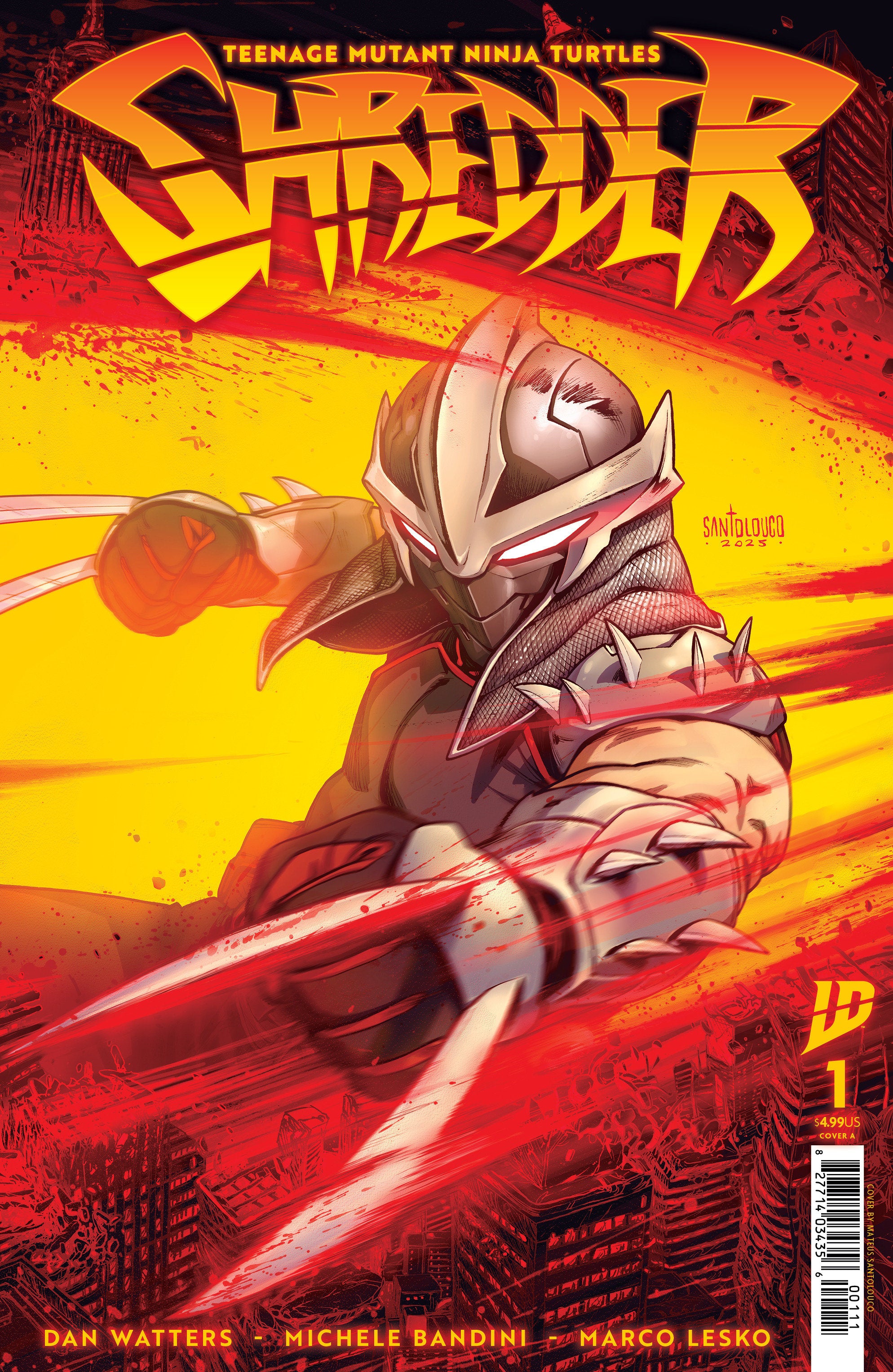 Teenage Mutant Ninja Turtles: Shredder #1 Cover A (Santolouco) | Dragon's Lair Comics and Fantasy Houston TX