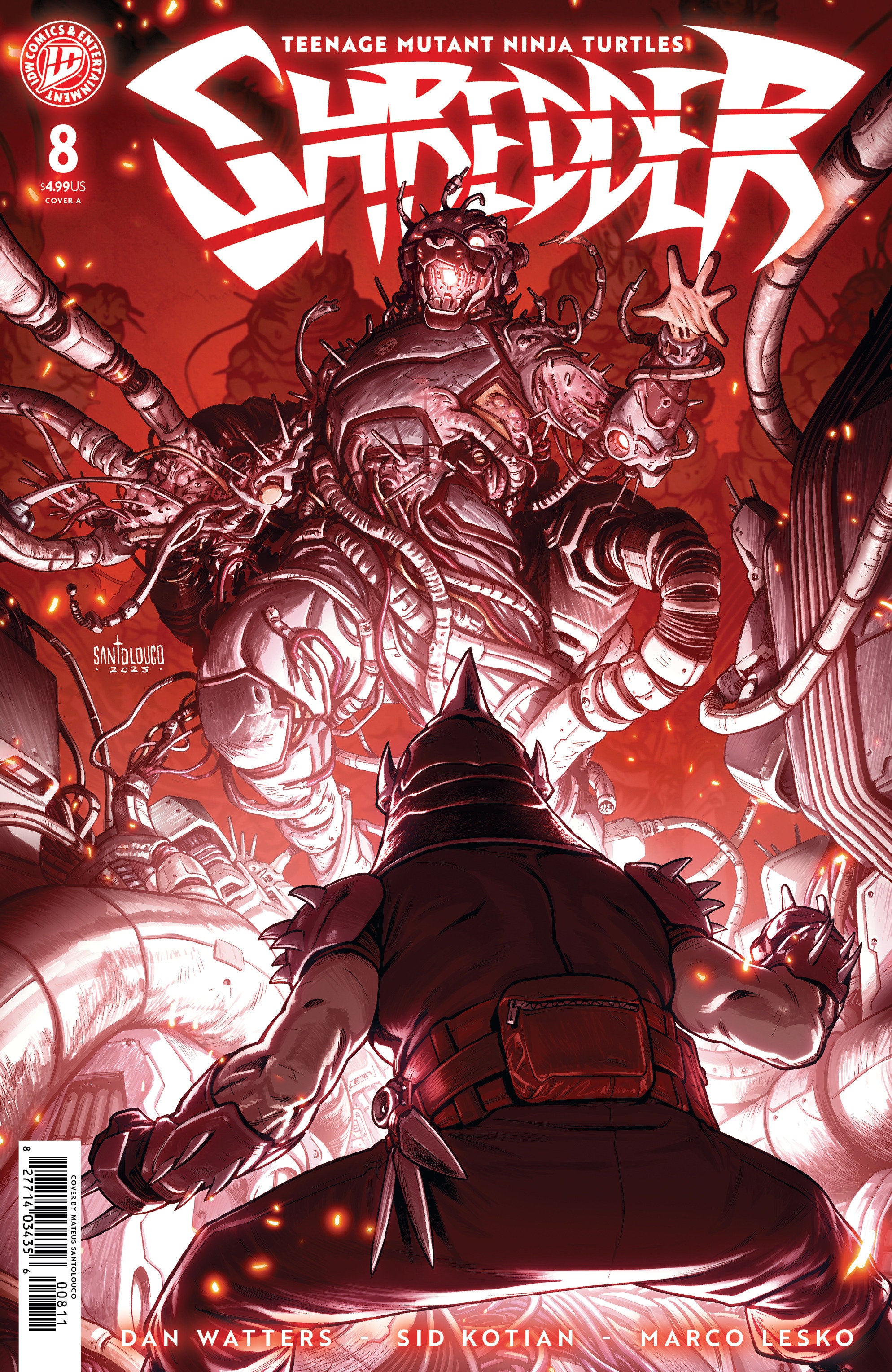 Teenage Mutant Ninja Turtles: Shredder #8 Cover A (Santolouco) | Odin's Place