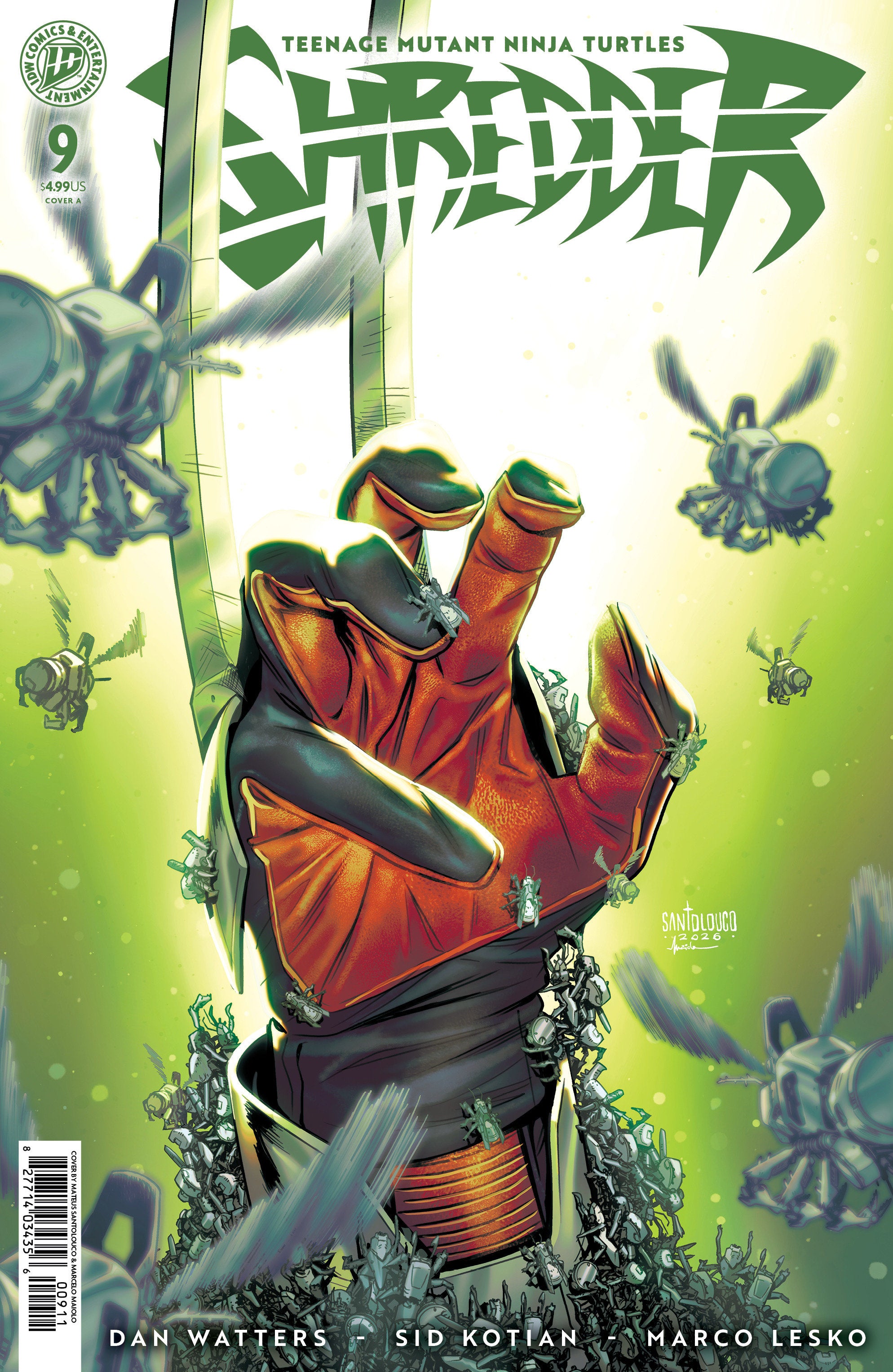 Teenage Mutant Ninja Turtles: Shredder #9 Cover A (Santolouco) | Odin's Place