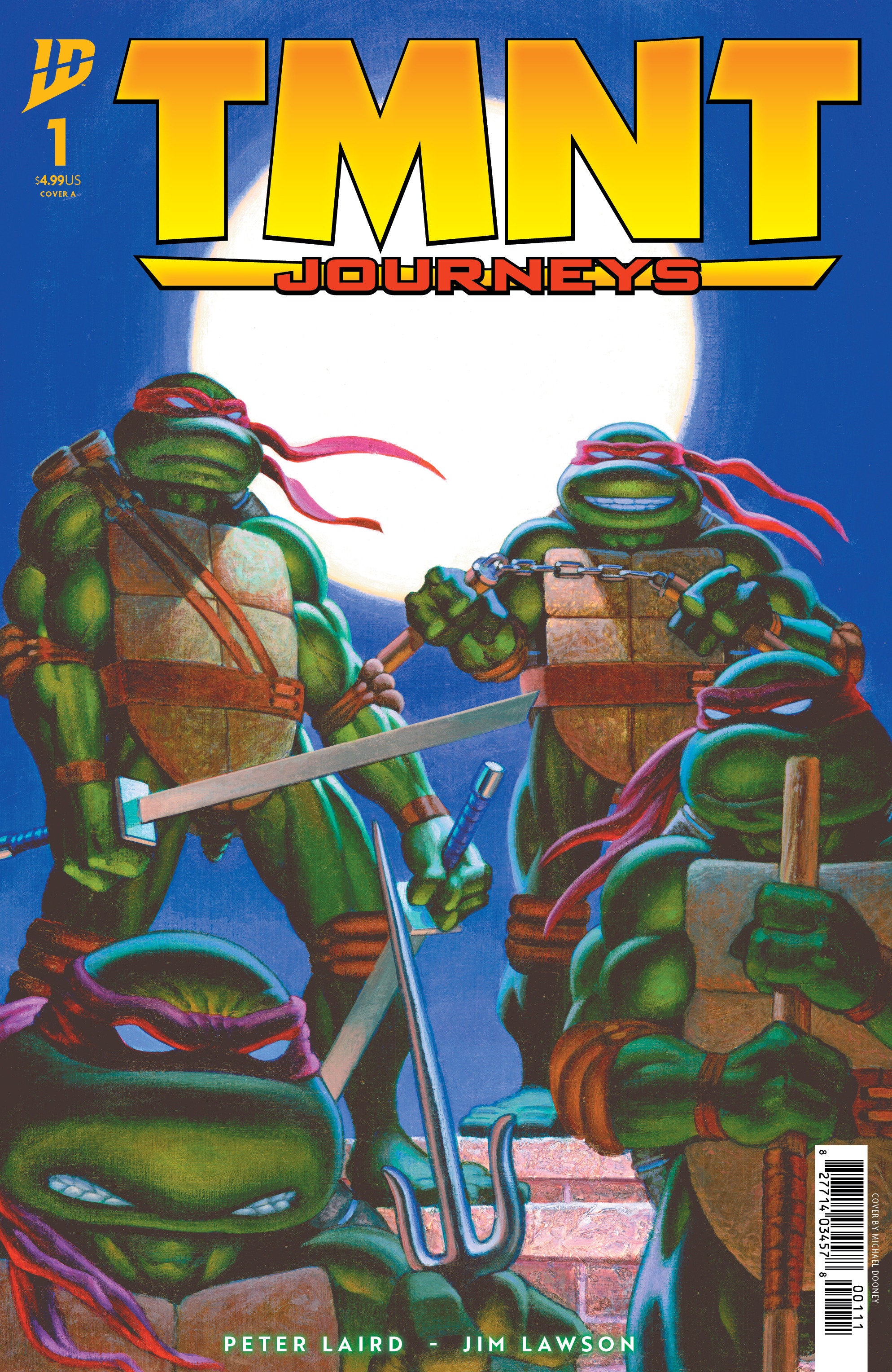 Teenage Mutant Ninja Turtles: Journeys #1 Cover A (Laird & Dooney) | Dragon's Lair Comics and Fantasy Houston TX