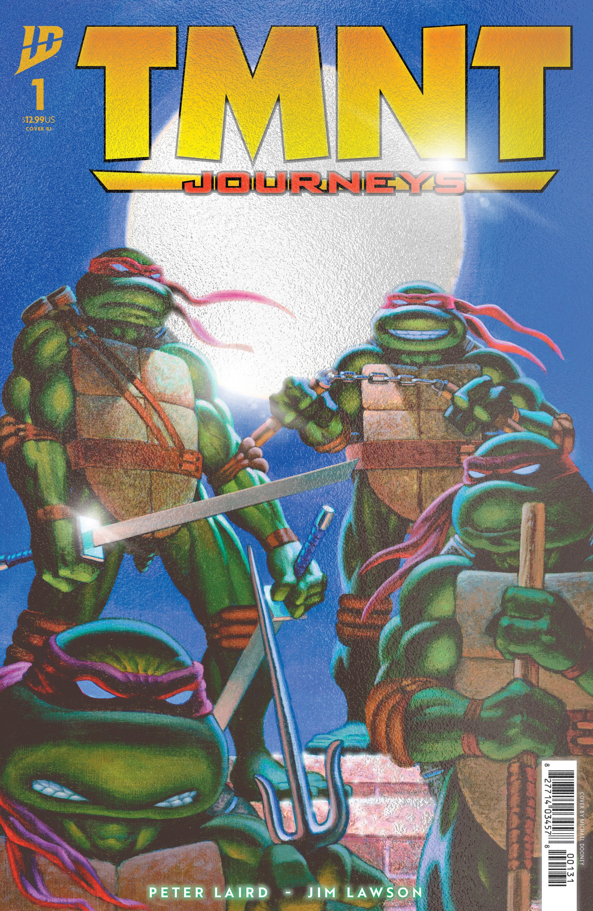 Teenage Mutant Ninja Turtles: Journeys #1 Variant Ri (10) Foil (Laird & Dooney) | Dragon's Lair Comics and Fantasy Houston TX