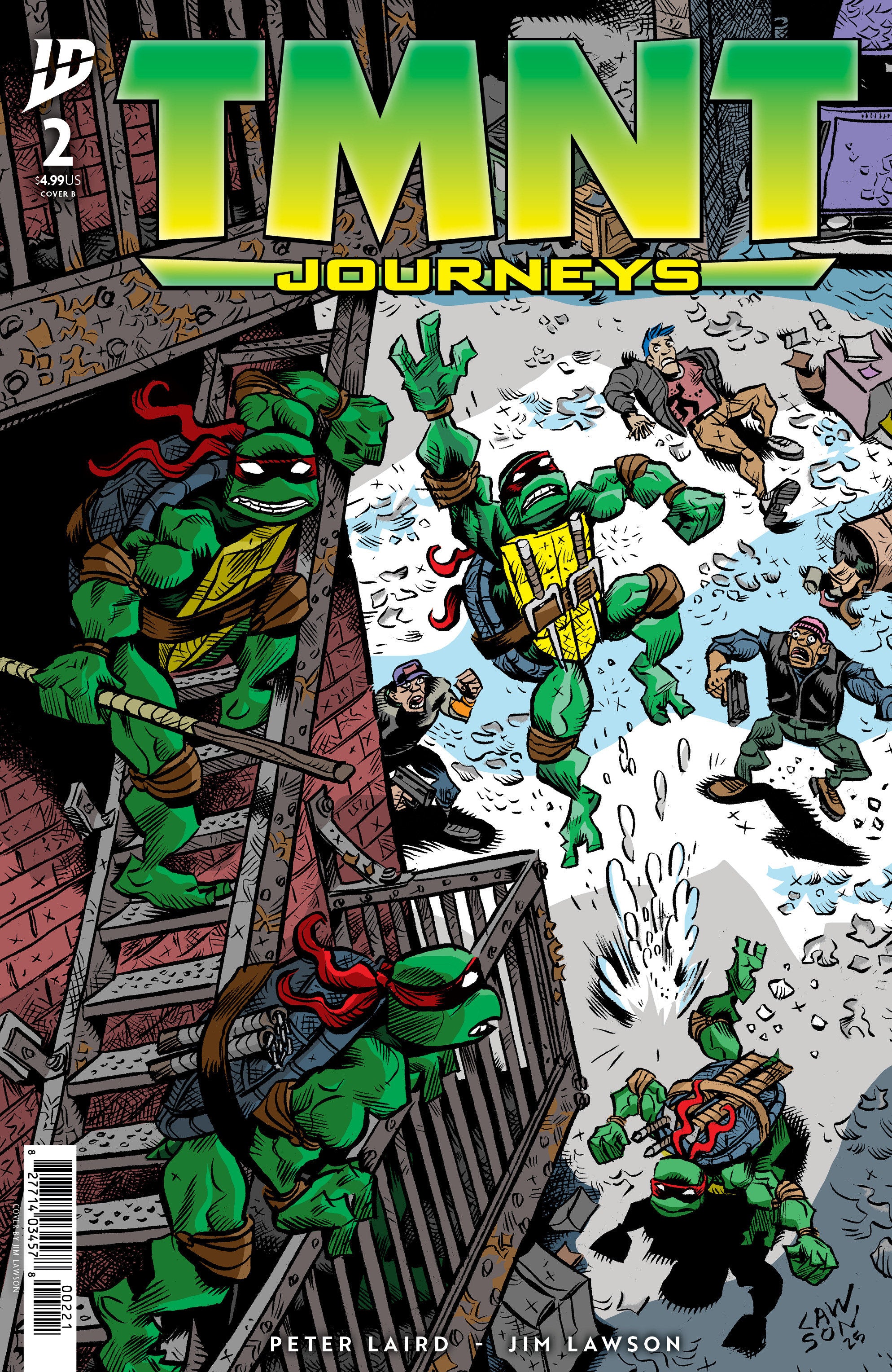 Teenage Mutant Ninja Turtles: Journeys #2 Variant B (Lawson) | Dragon's Lair Comics and Fantasy Houston TX