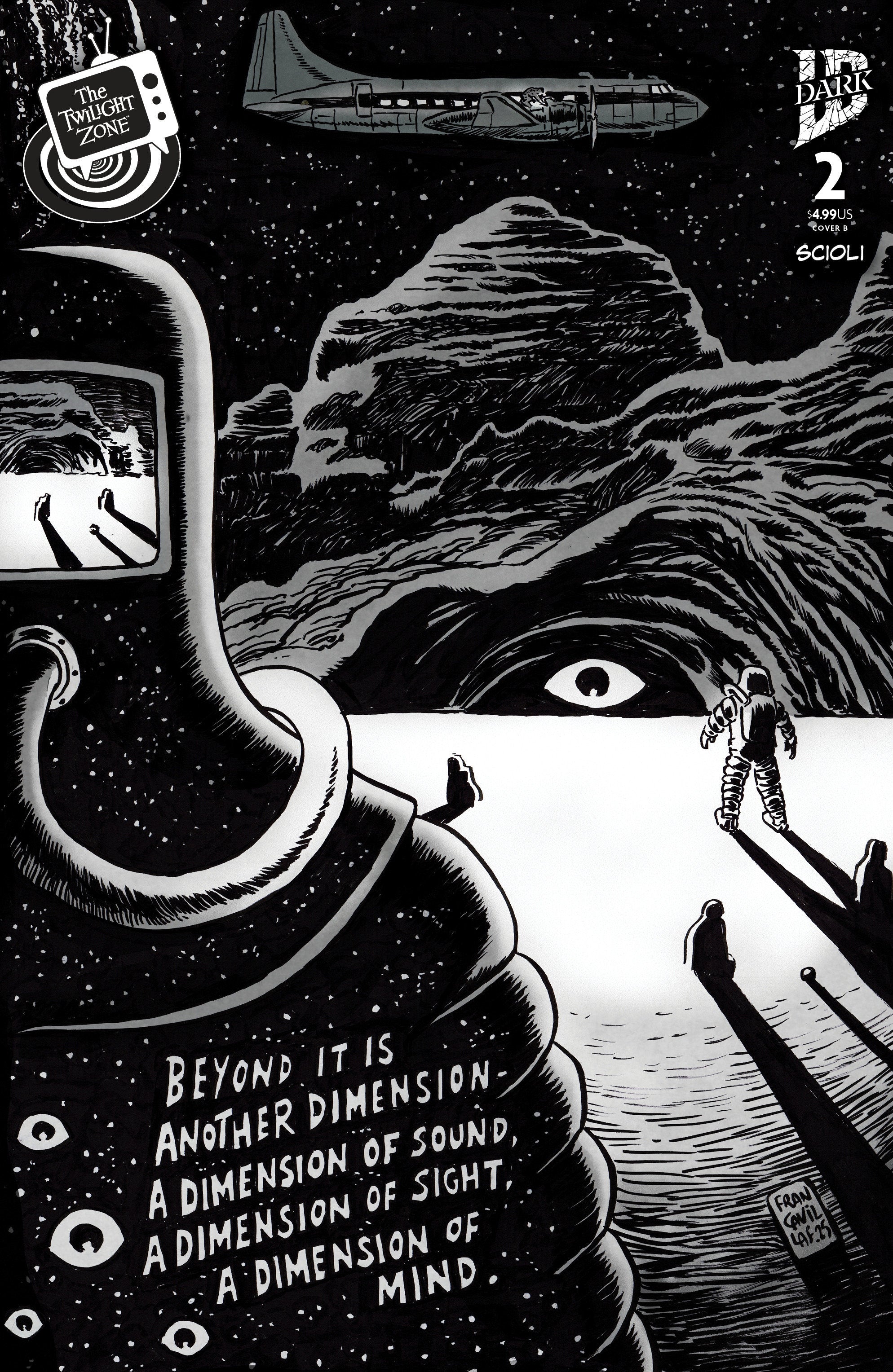 The Twilight Zone #2 Variant B (Francavilla Connecting Cover) | Dragon's Lair Comics and Fantasy Houston TX