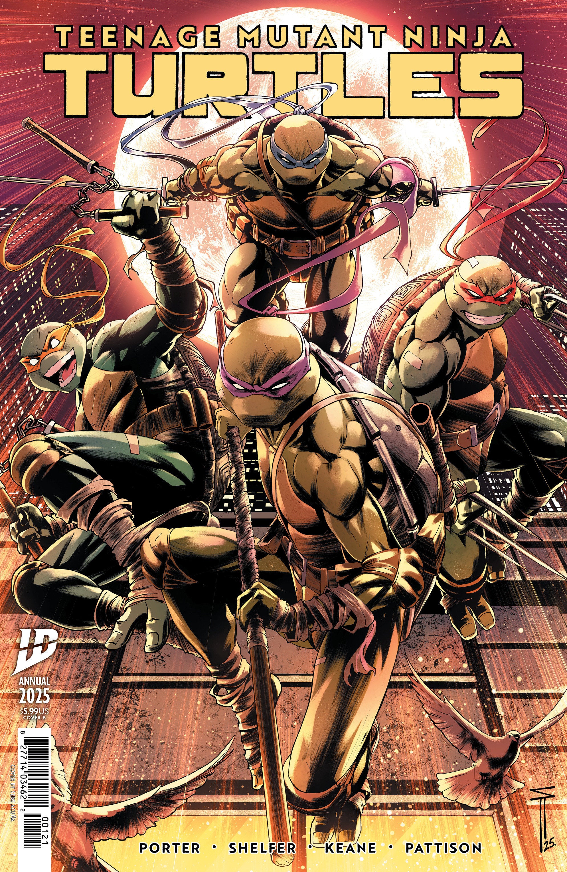 Teenage Mutant Ninja Turtles: Annual 2025 Variant B (Acuña) | Dragon's Lair Comics and Fantasy Houston TX