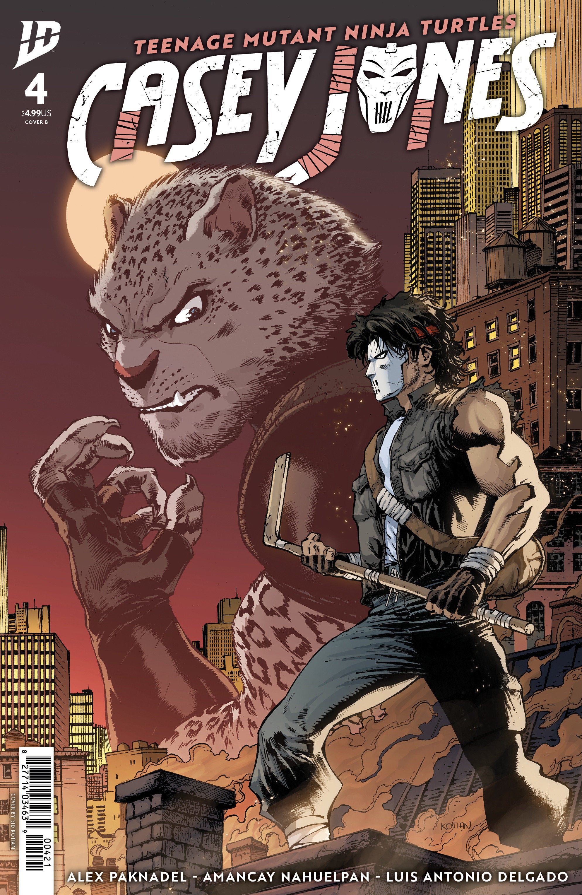 Teenage Mutant Ninja Turtles: Casey Jones #4 Variant B (Kotian) | Odin's Place