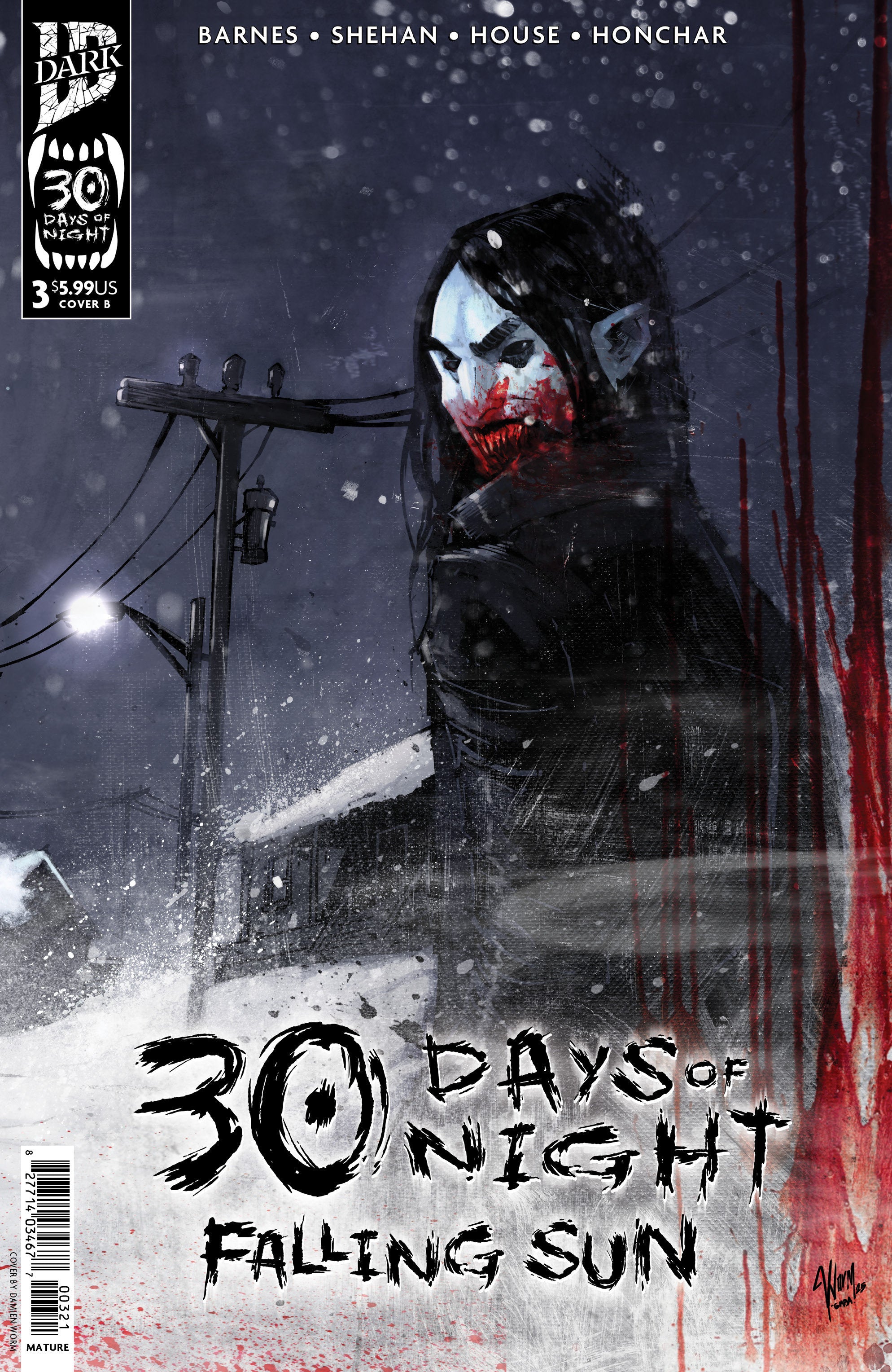 30 Days Of Night: Falling Sun #3 Variant B (Damien Worm) | Odin's Place