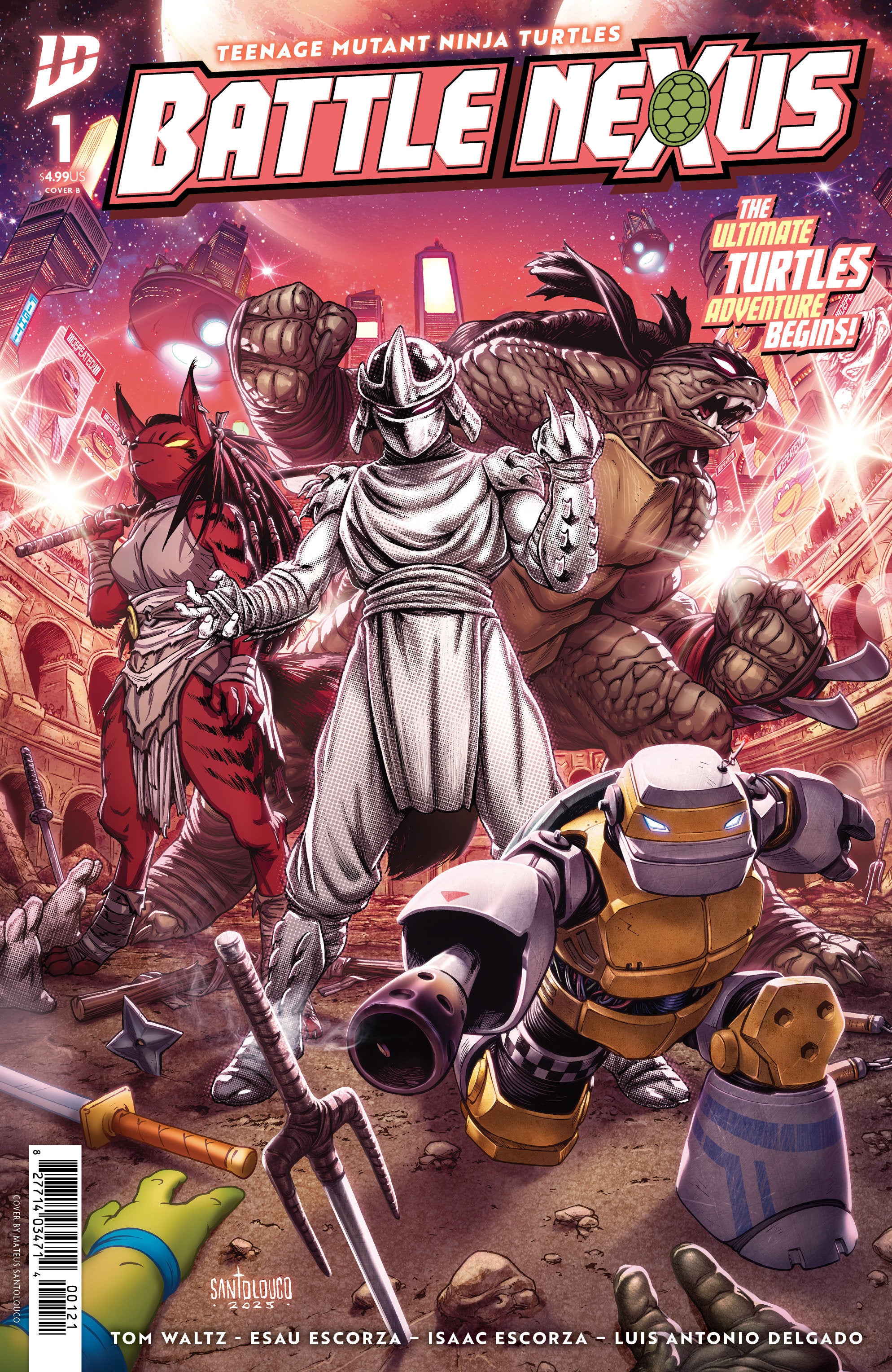 Teenage Mutant Ninja Turtles: Battle Nexus #1 Variant B (Santolouco) | Dragon's Lair Comics and Fantasy Houston TX