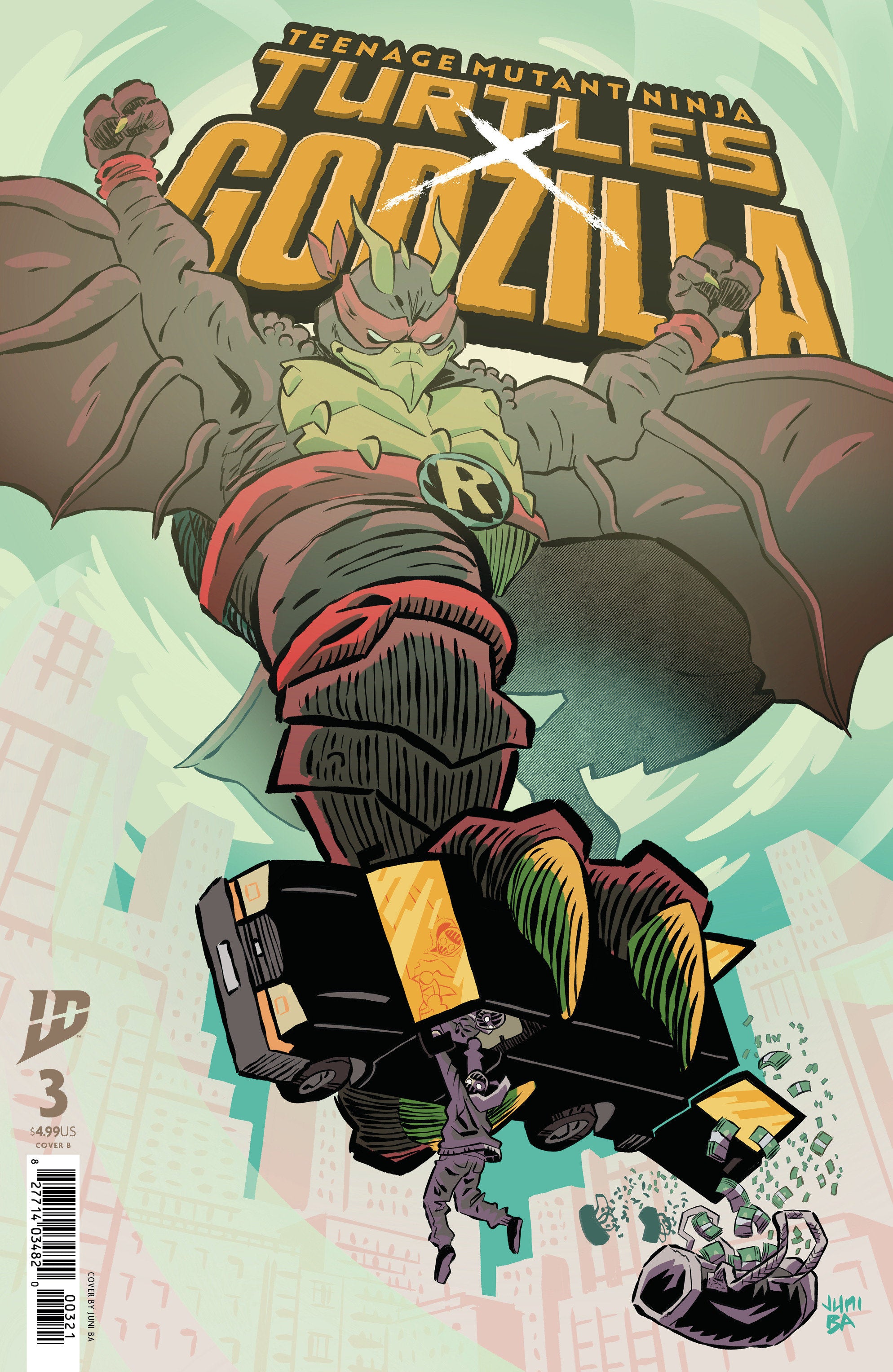 Teenage Mutant Ninja Turtles X Godzilla #3 Variant B (Ba) | Odin's Place