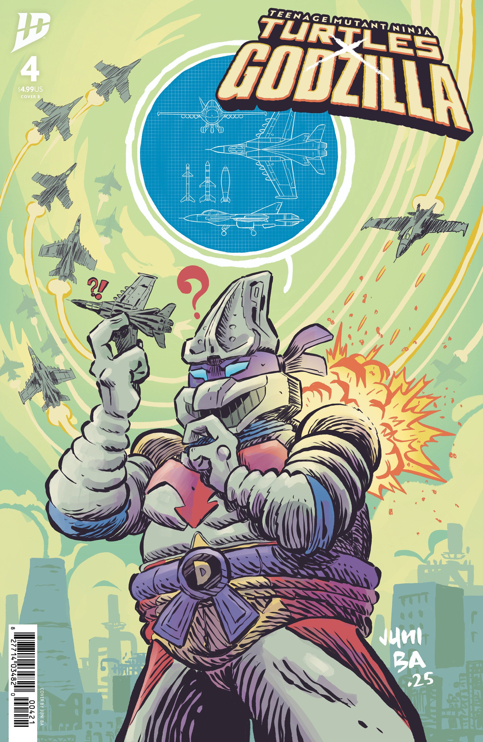 Teenage Mutant Ninja Turtles X Godzilla #4 Variant B (Ba) | Odin's Place
