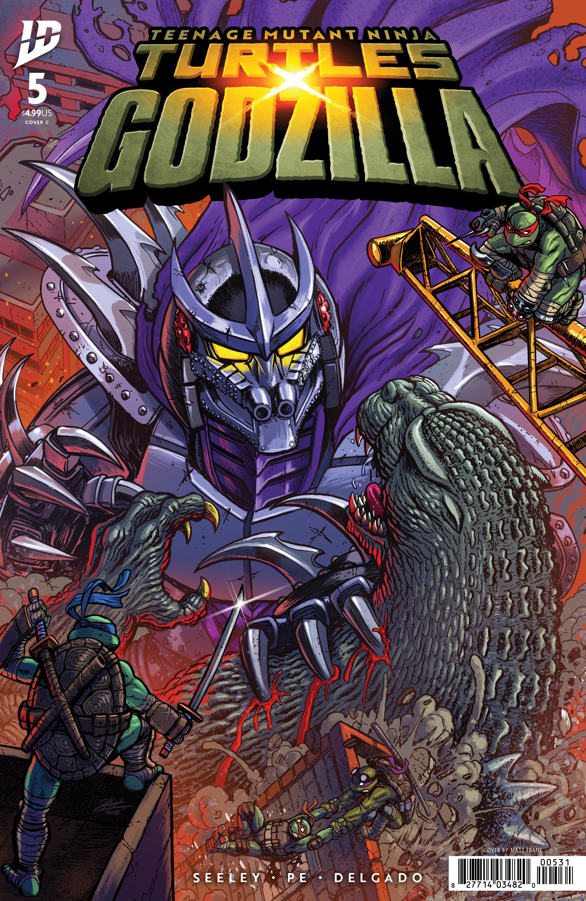 Teenage Mutant Ninja Turtles X Godzilla #5 Variant C (Frank) | Odin's Place