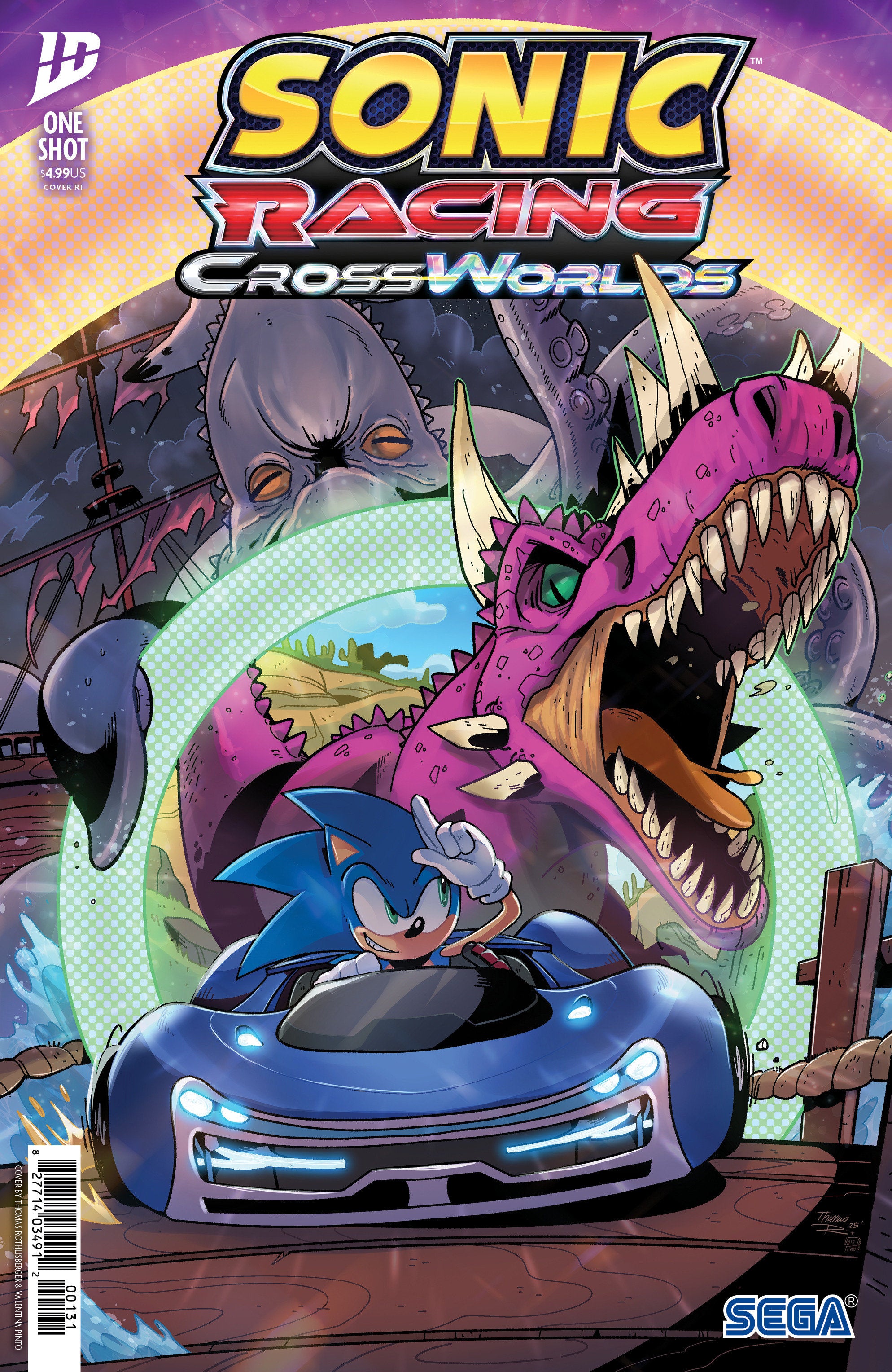Sonic The Hedgehog: Sonic Racing Cross Worlds Variant Ri (10) (Rothlisberger) | Odin's Place