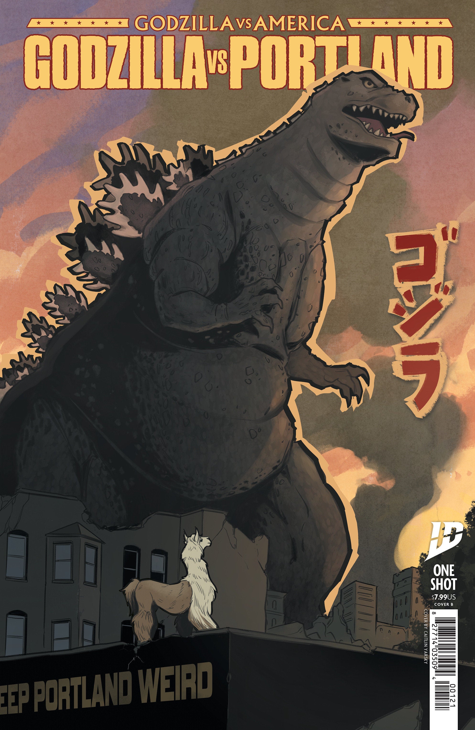 Godzilla vs. America: Portland Variant B (Yarsky) | Odin's Place
