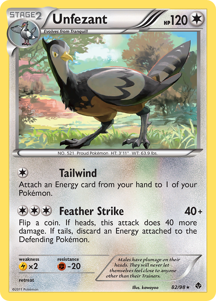 Unfezant (82/98) (League Promo) [Black & White: Emerging Powers] | Odin's Place