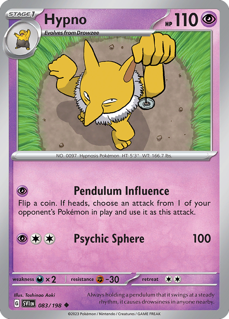 Hypno (017/064) [Scarlet & Violet: Shrouded Fable] | Odin's Place