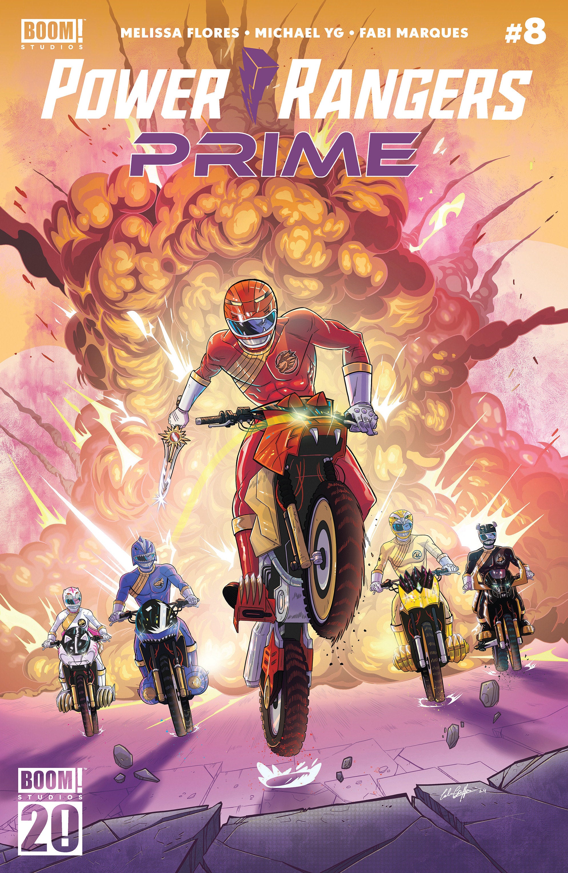 Power Rangers Prime #8 B Variant (Dressed, Griffin) | Dragon's Lair Comics and Fantasy Houston TX